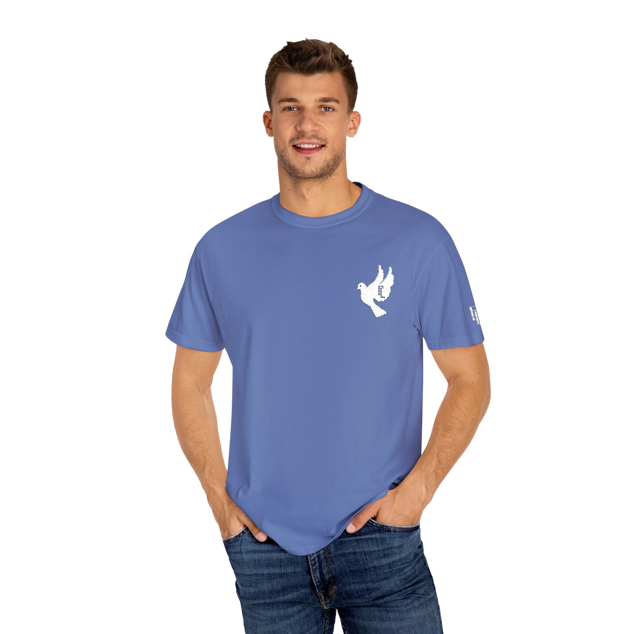 White-F4L DOVE T-Shirts [Embroidery]