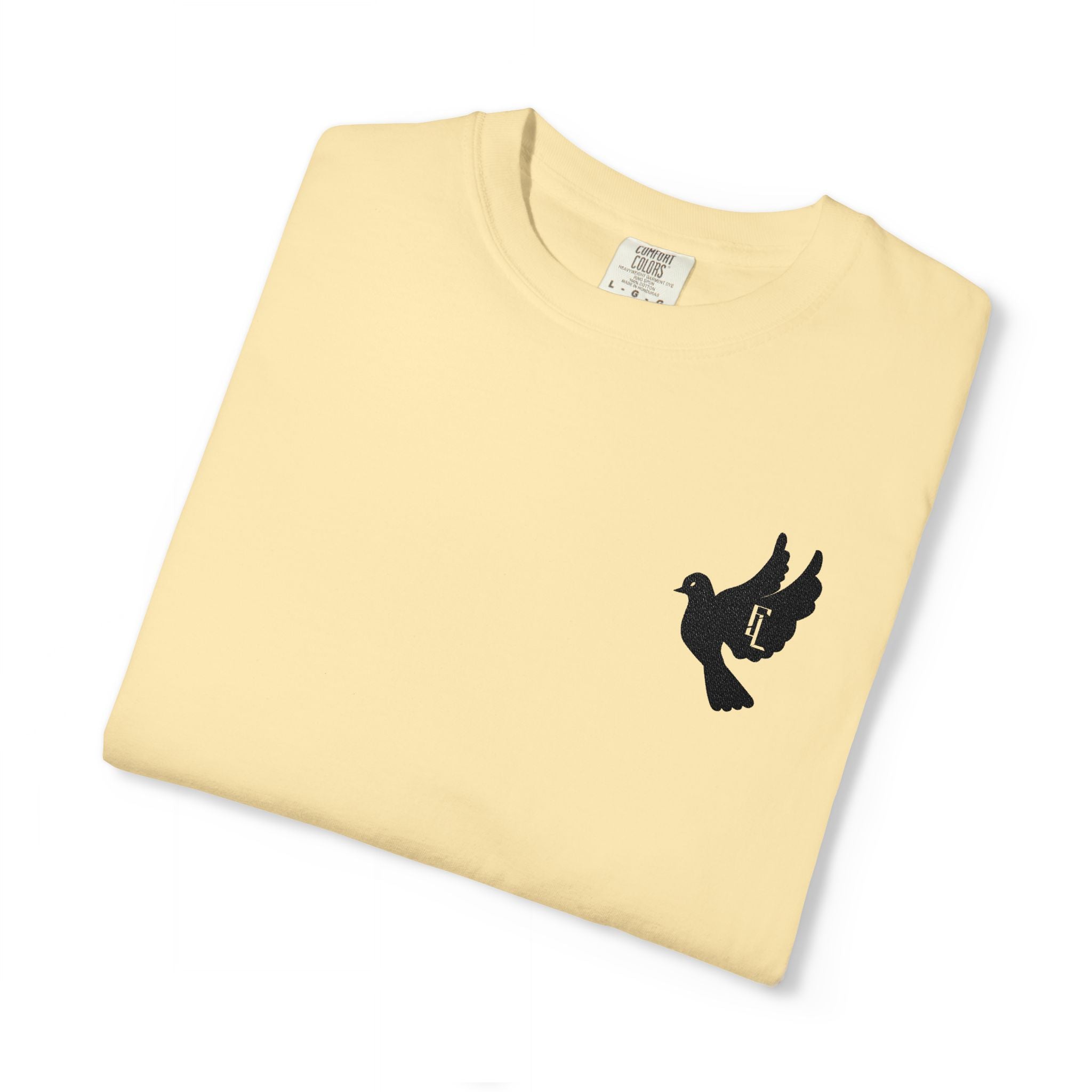 Black-F4L DOVE T-Shirts [Embroidery]