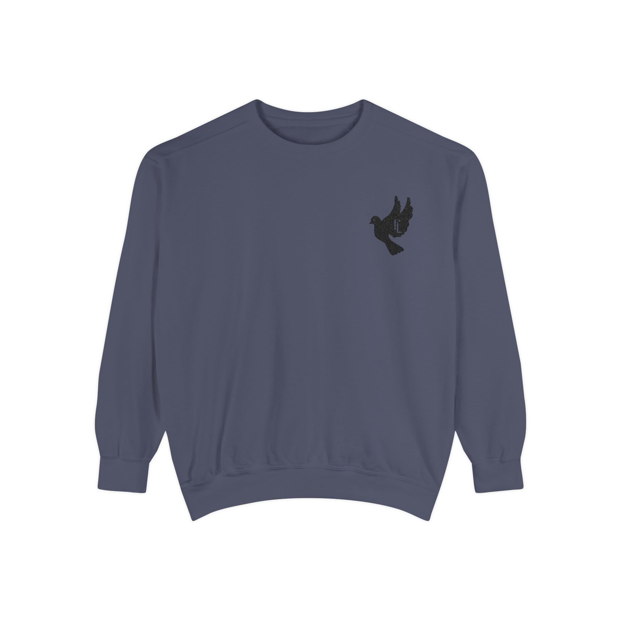 Black-F4L DOVE Garment-Dyed Sweaters [Embroidery]