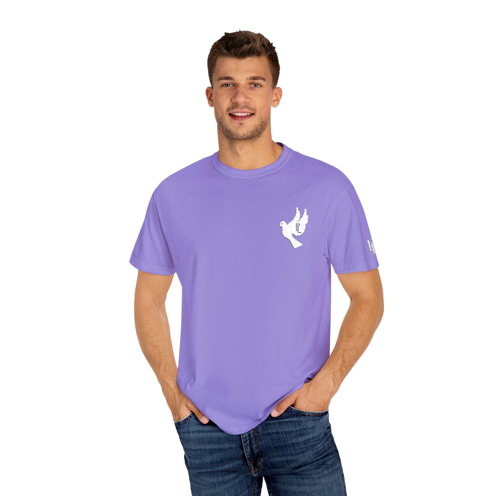 White-F4L DOVE T-Shirts [Embroidery]