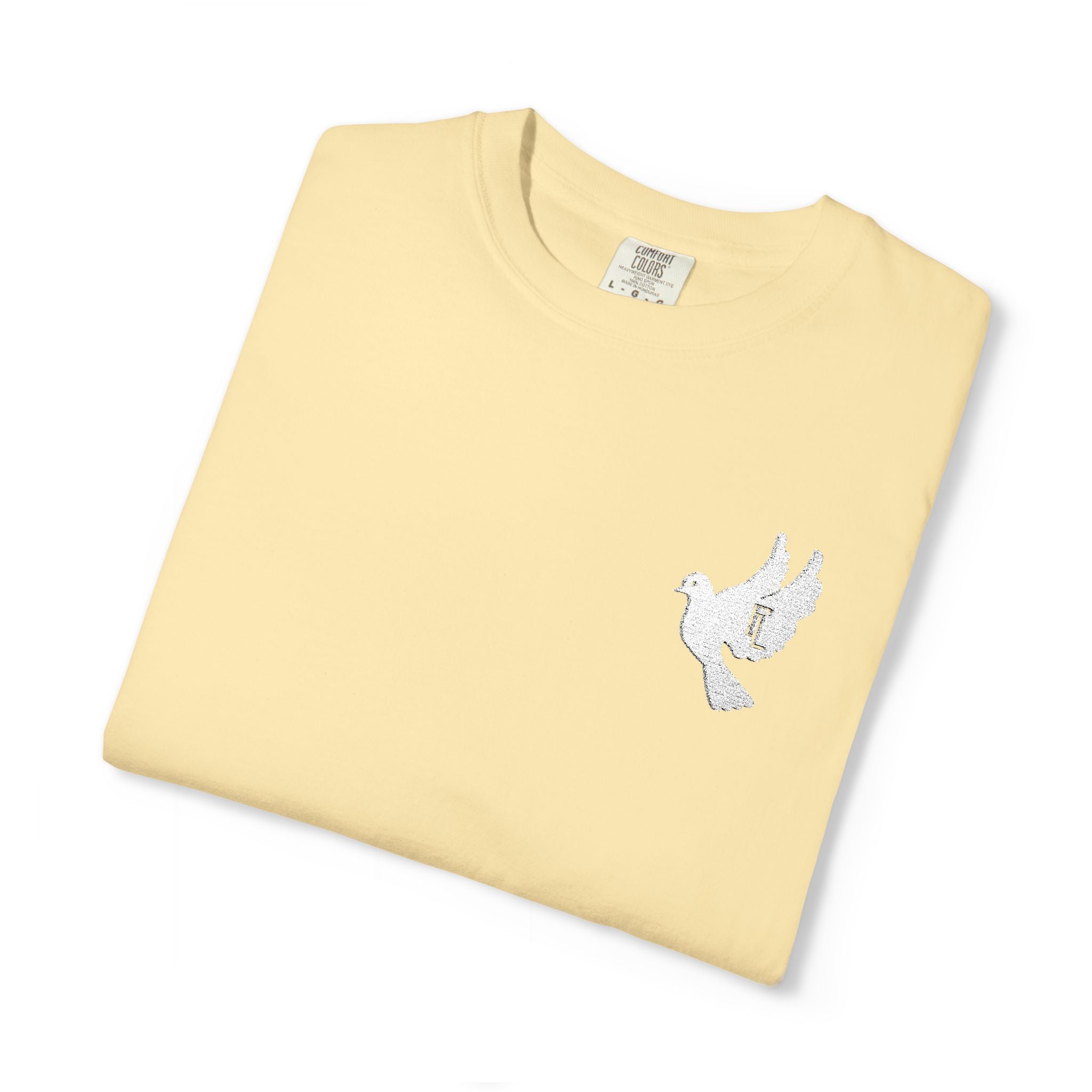 White-F4L DOVE T-Shirts [Embroidery]