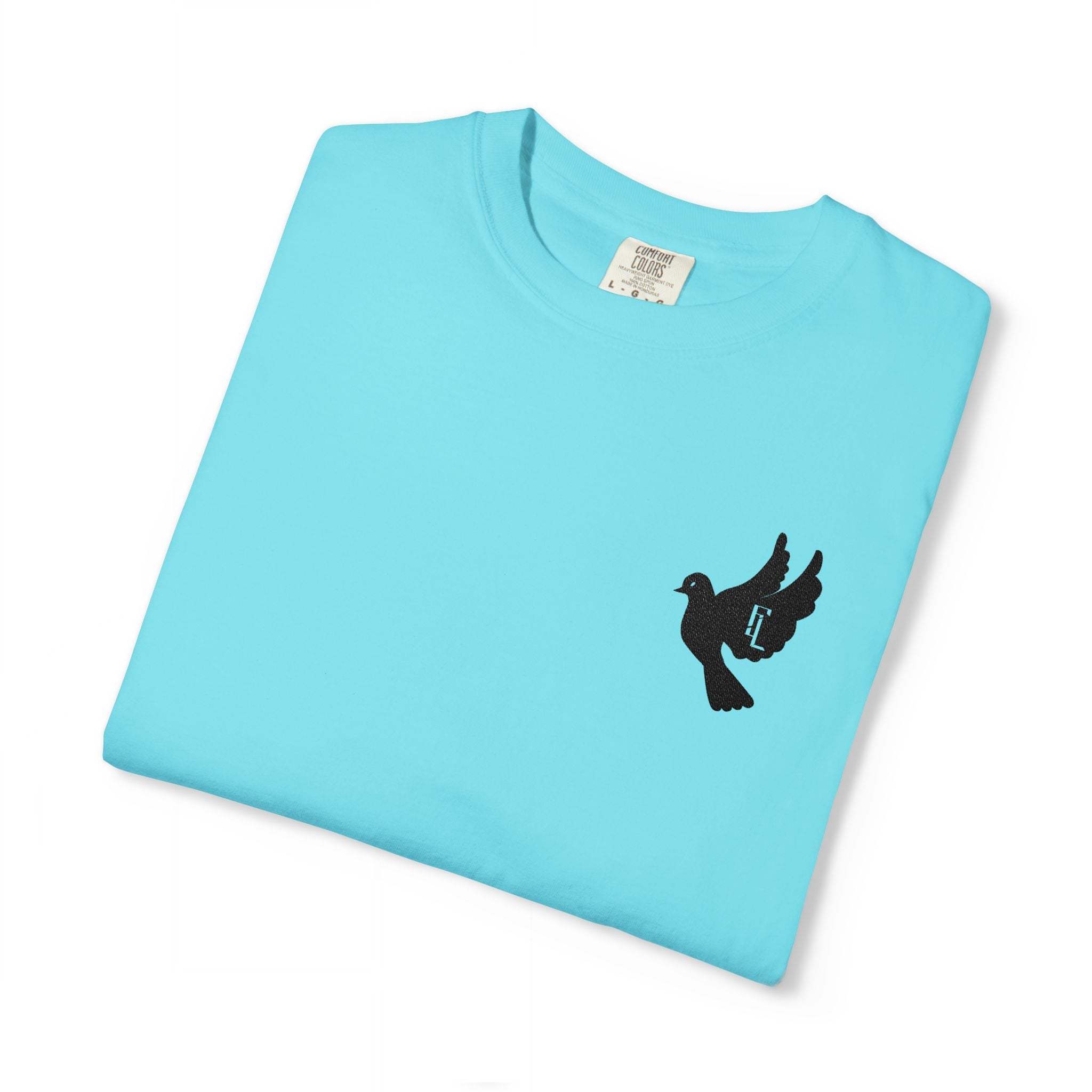 Black-F4L DOVE T-Shirts [Embroidery]