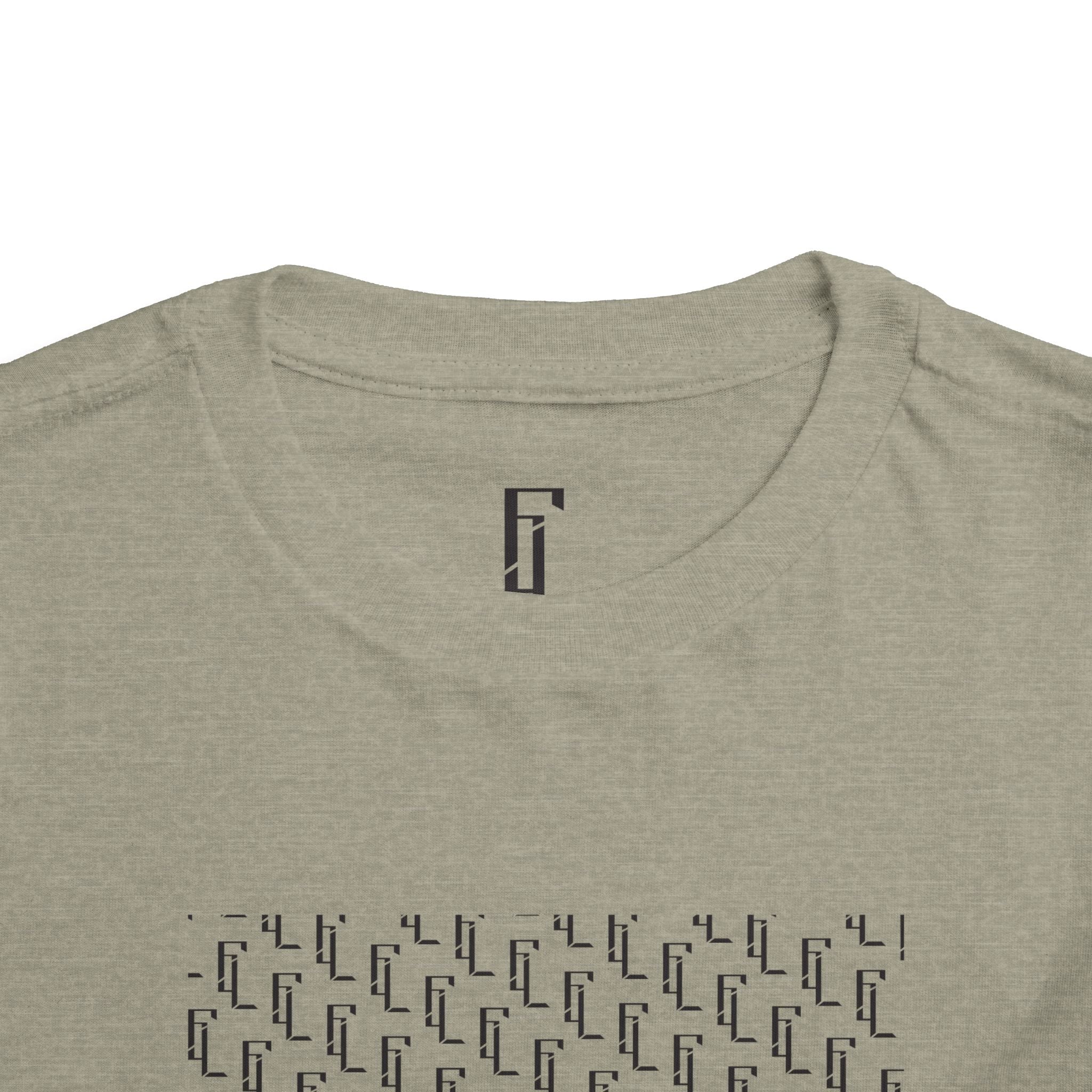 Black-F4L Toddler Short Sleeve Tee