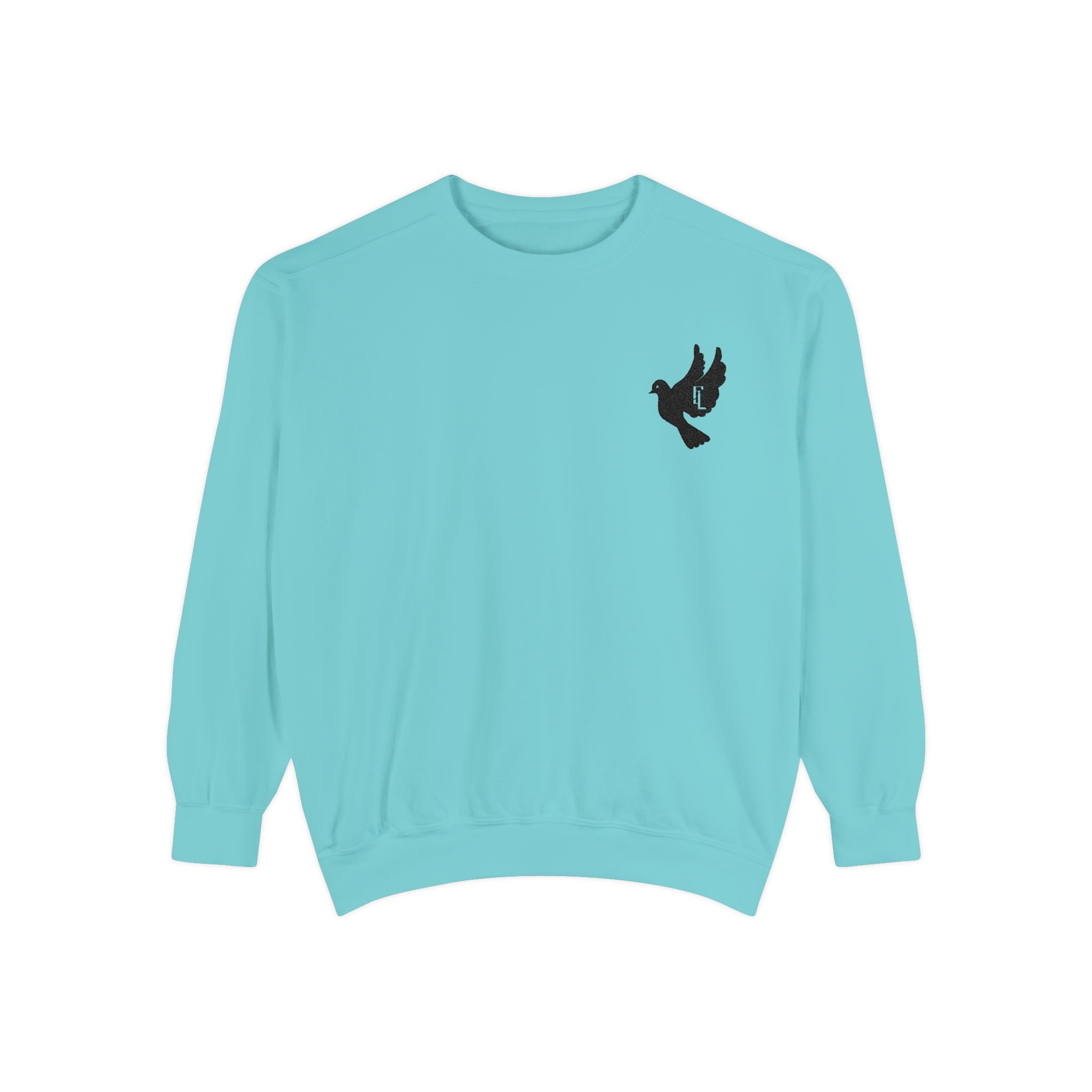 Black-F4L DOVE Garment-Dyed Sweaters [Embroidery]
