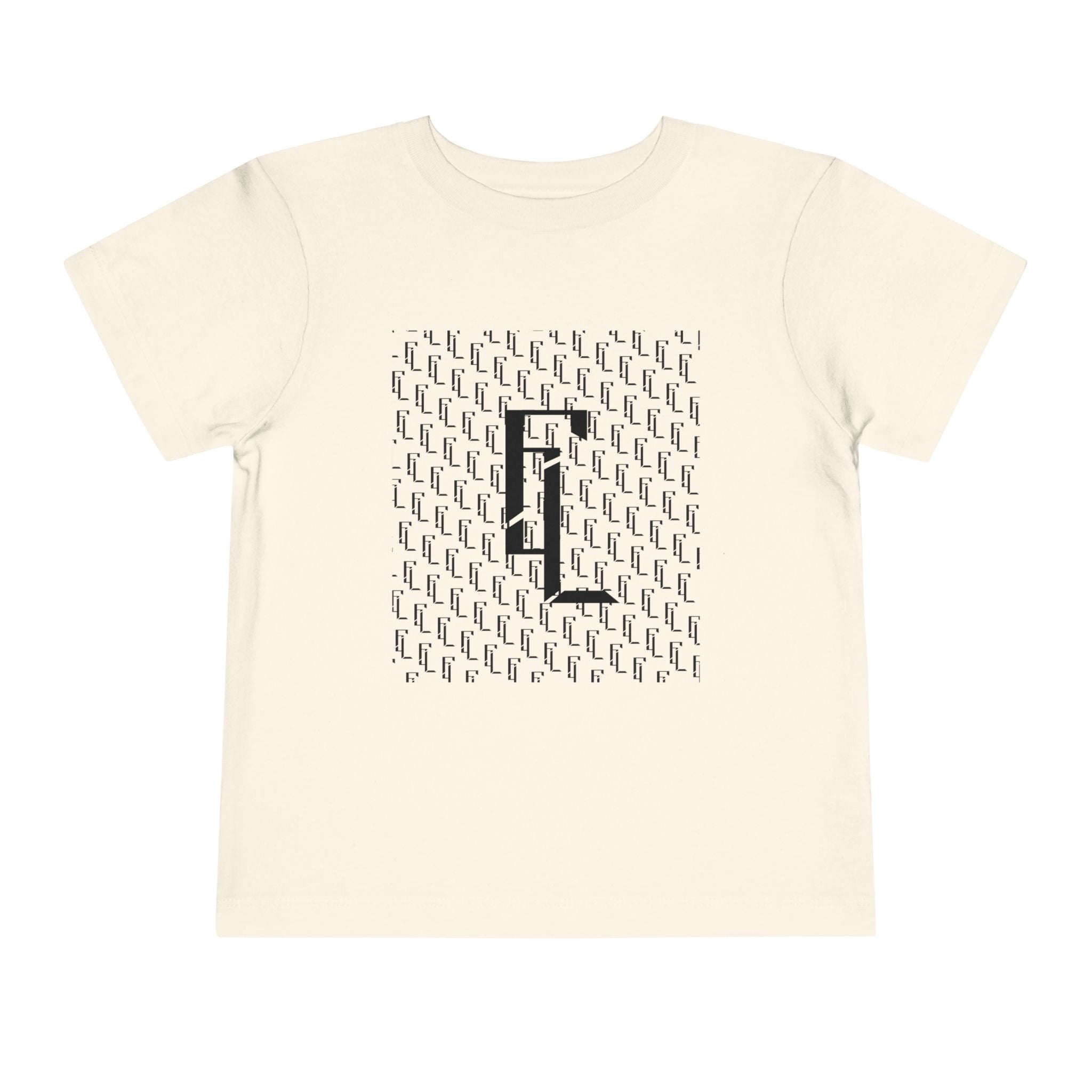 Black-F4L Toddler Short Sleeve Tee