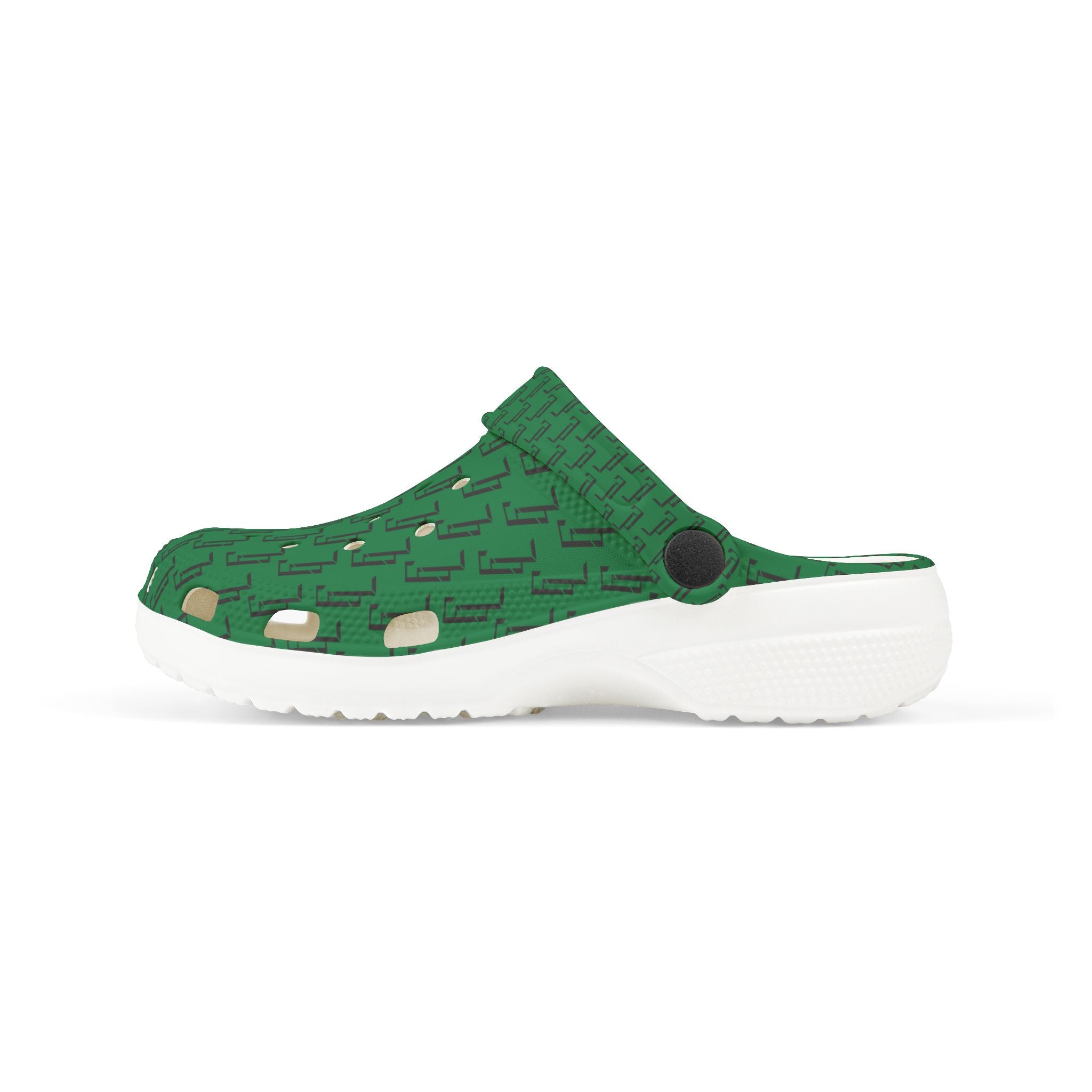 Dark Green F4L Kid's EVA Foam Clogs