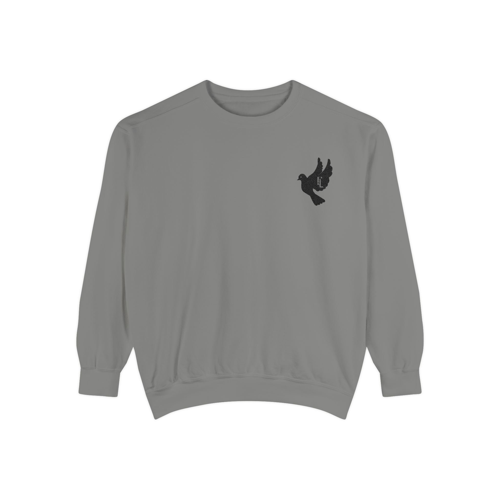 Black-F4L DOVE Garment-Dyed Sweaters [Embroidery]
