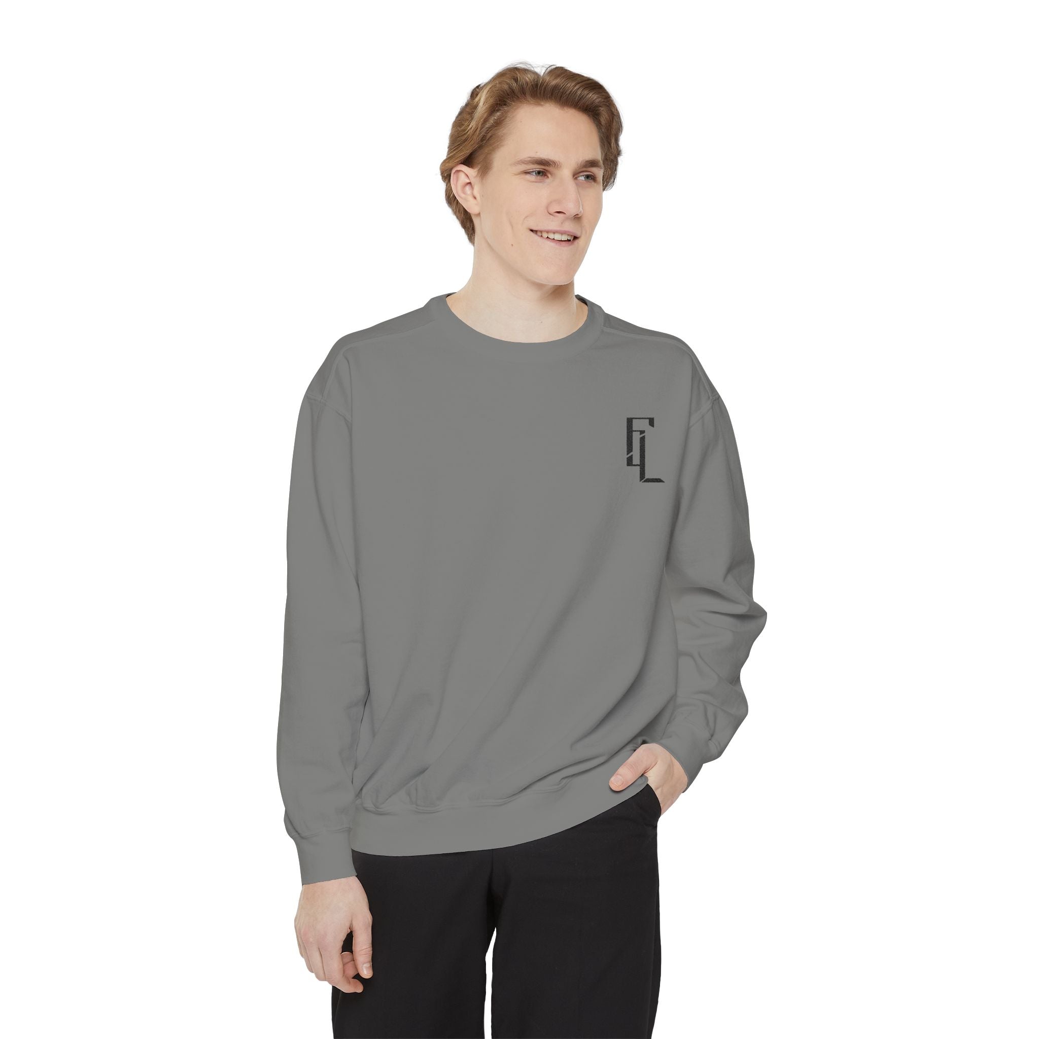 Black-F4L Garment-Dyed Sweaters [Embroidery]