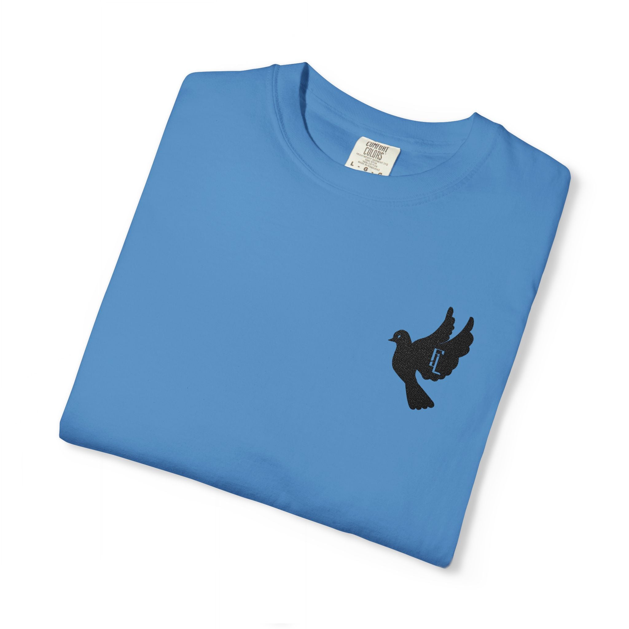 Black-F4L DOVE T-Shirts [Embroidery]