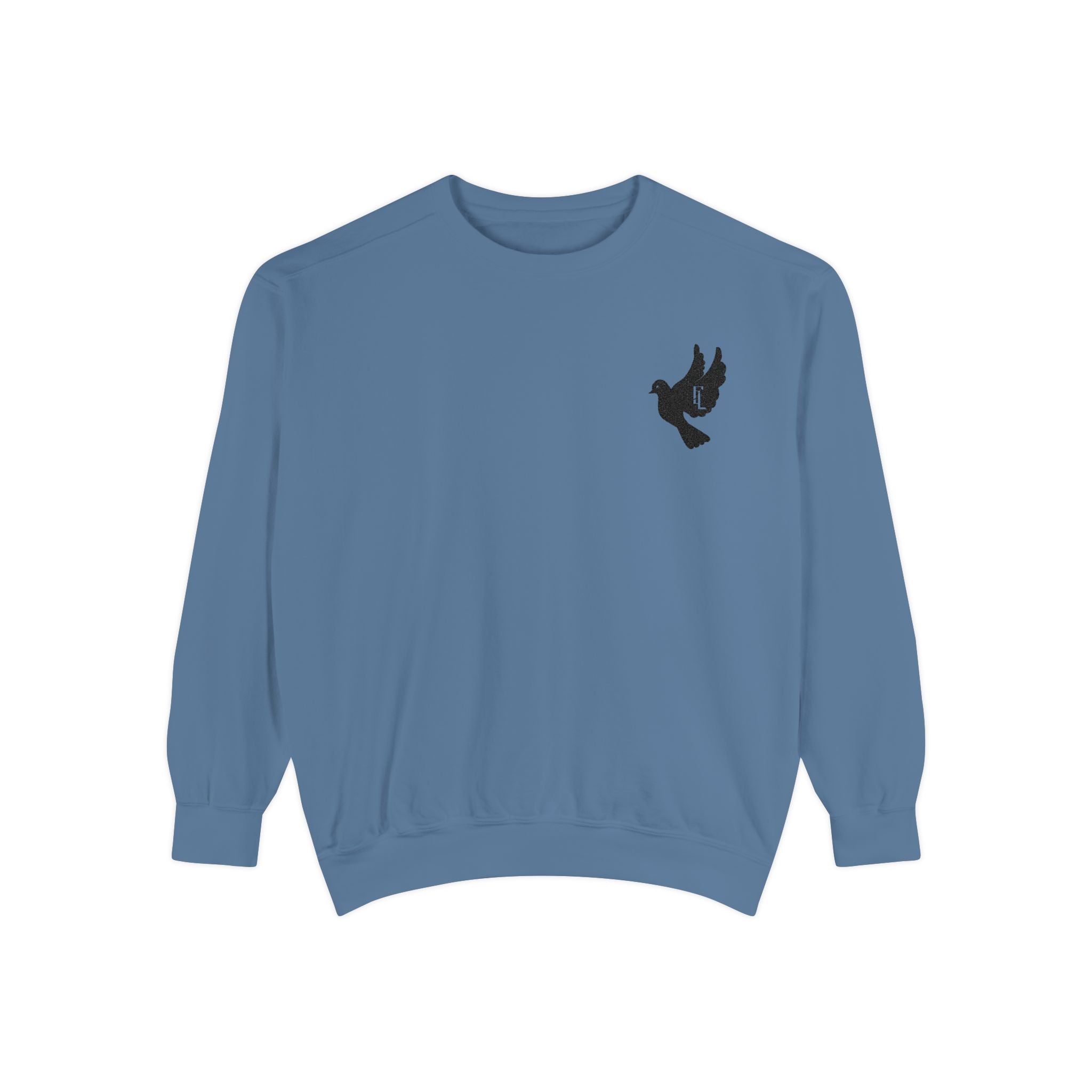 Black-F4L DOVE Garment-Dyed Sweaters [Embroidery]