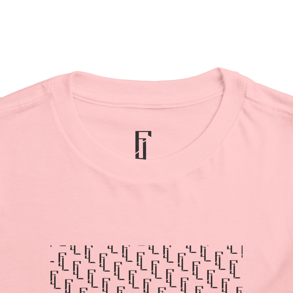 Black-F4L Toddler Short Sleeve Tee