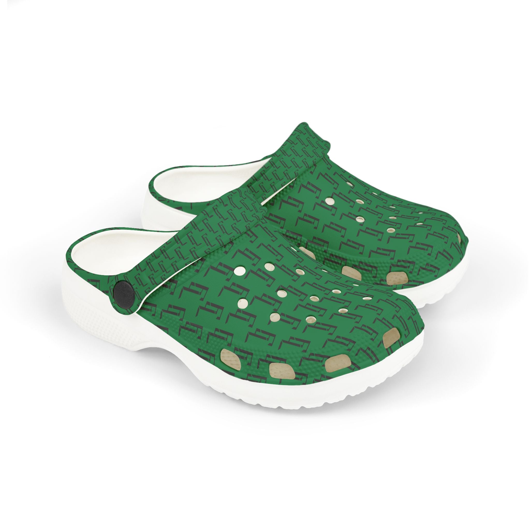 Dark Green F4L Kid's EVA Foam Clogs