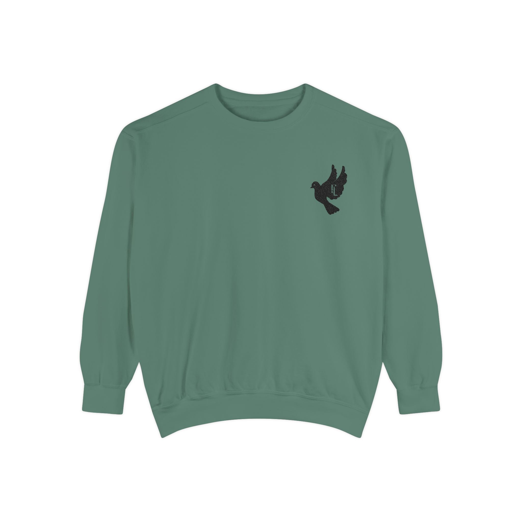 Black-F4L DOVE Garment-Dyed Sweaters [Embroidery]