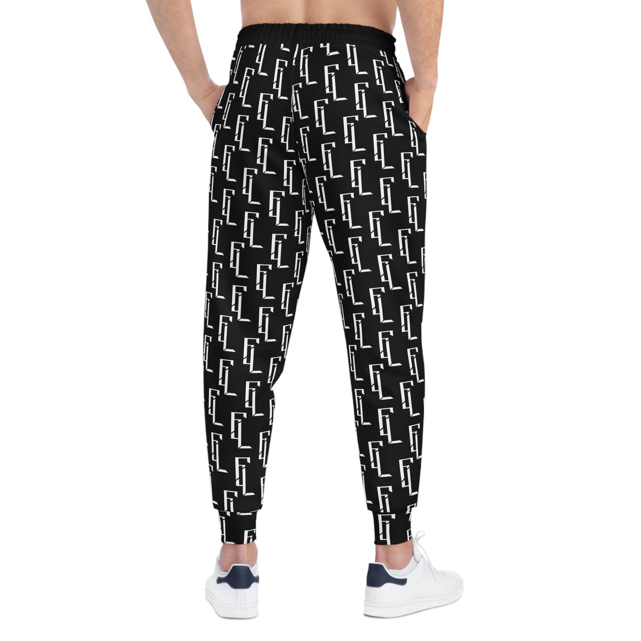 Black F4L Men's Athletic Joggers