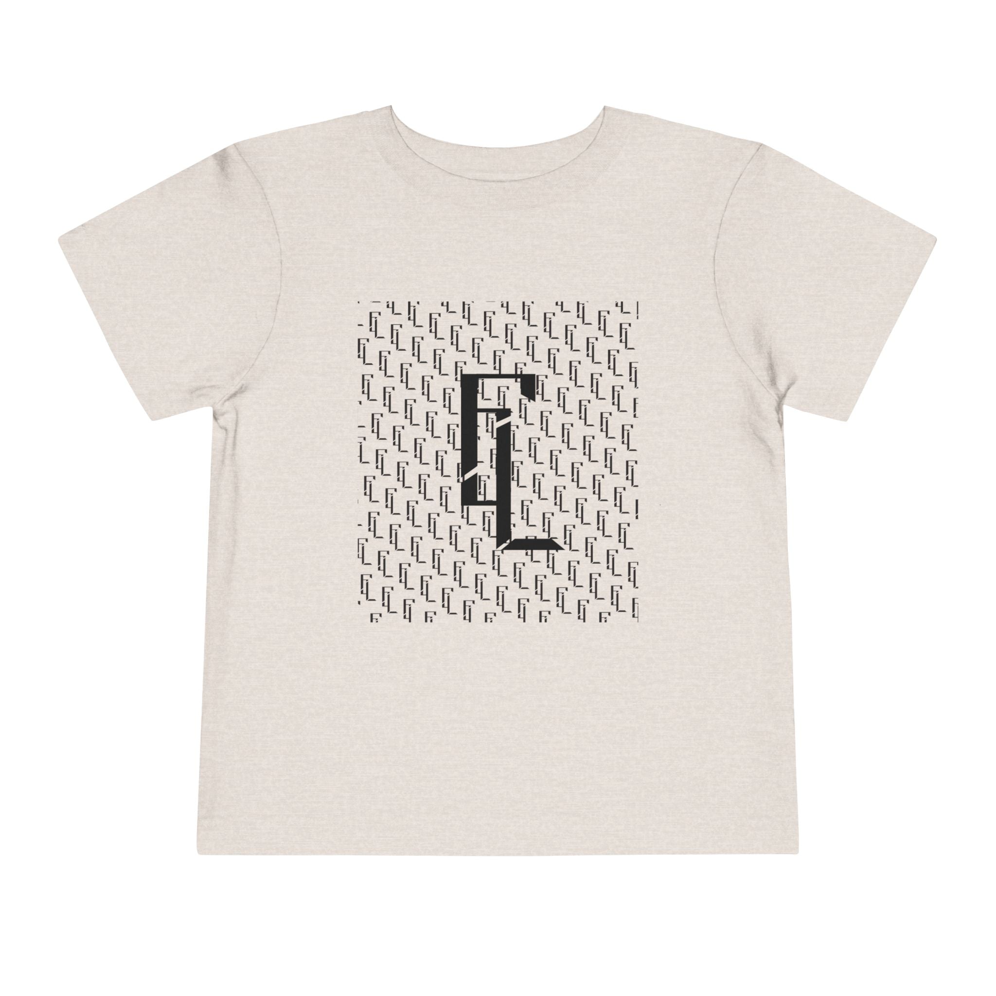 Black-F4L Toddler Short Sleeve Tee