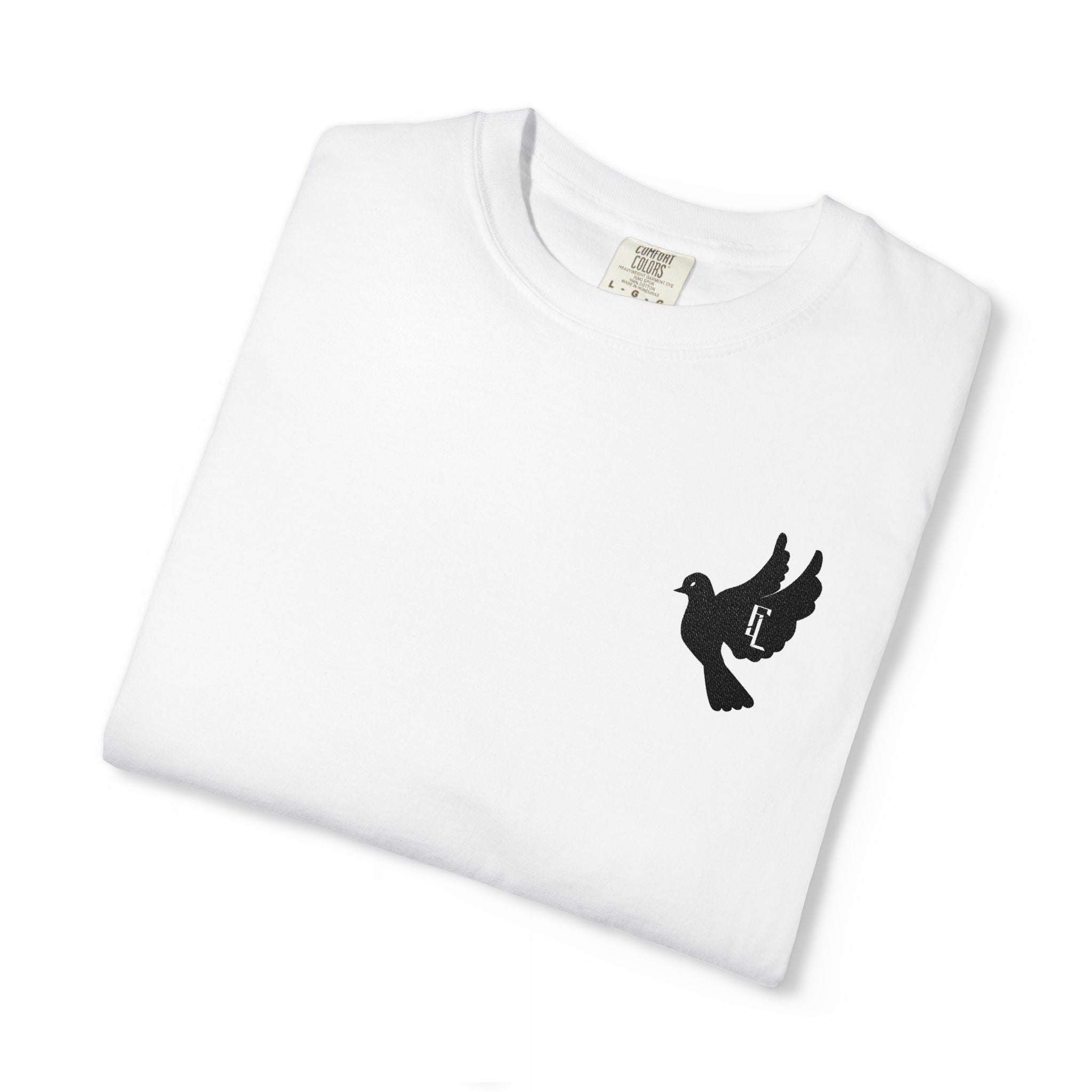 Black-F4L DOVE T-Shirts [Embroidery]