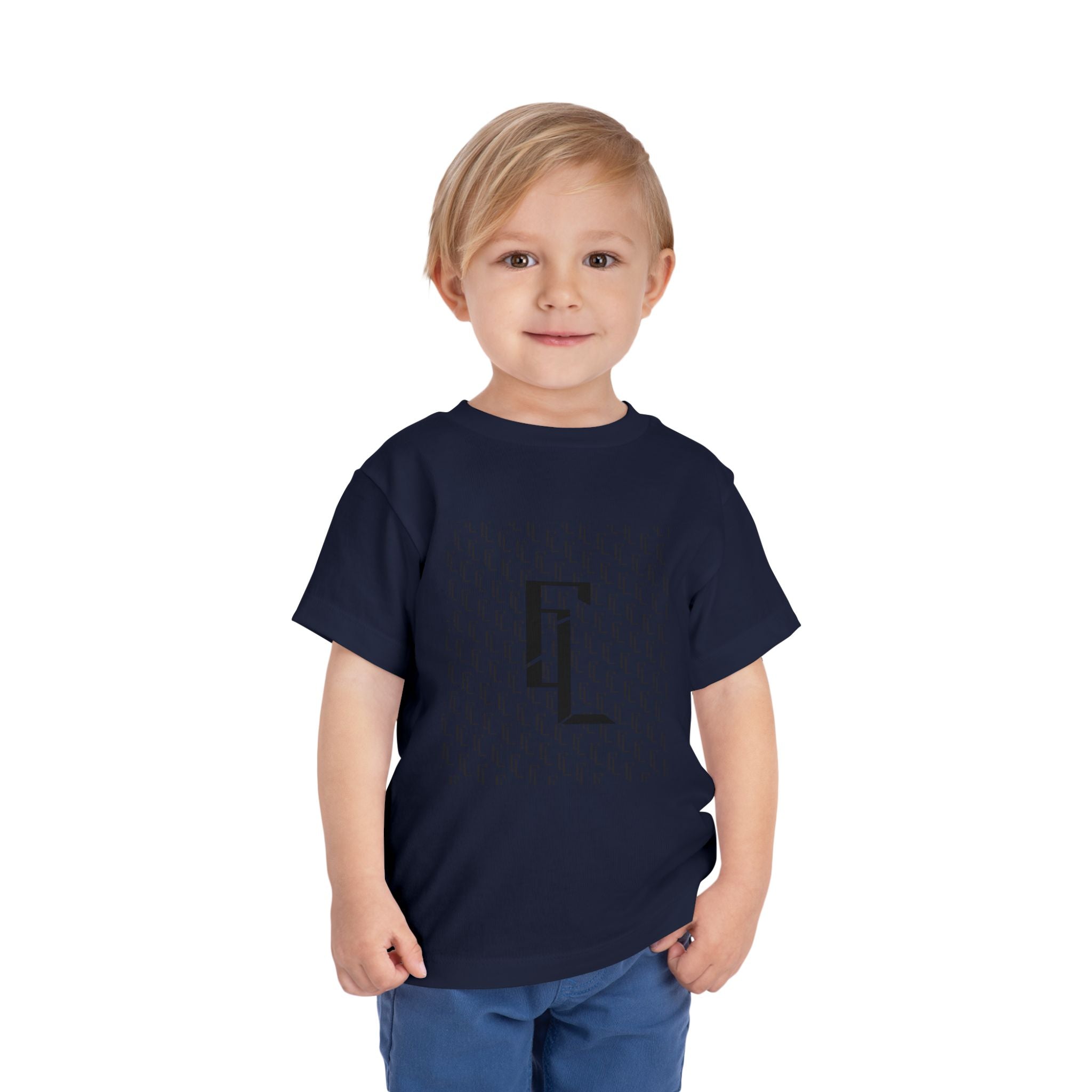 Black-F4L Toddler Short Sleeve Tee