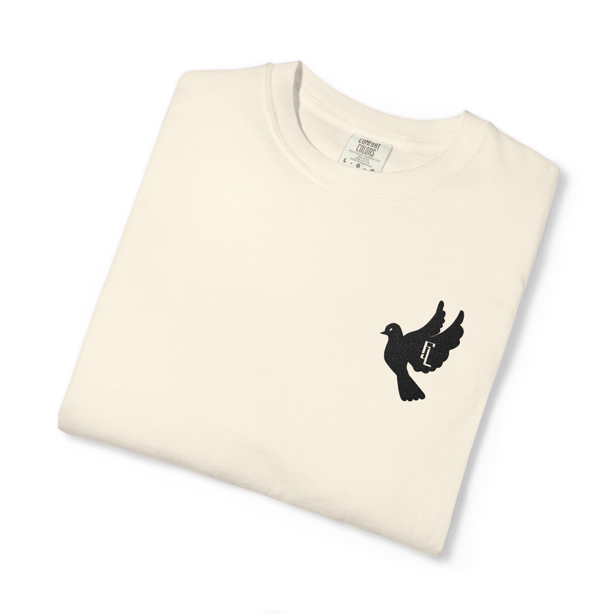 Black-F4L DOVE T-Shirts [Embroidery]