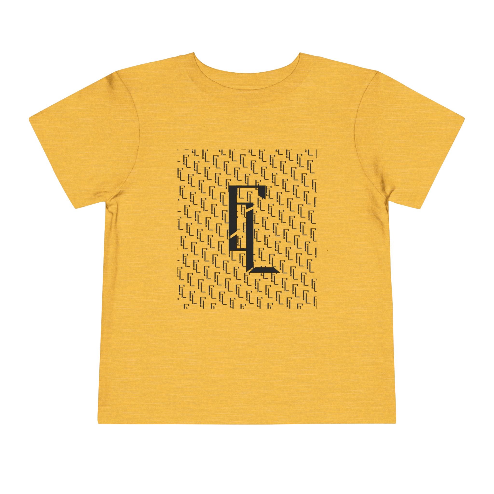Black-F4L Toddler Short Sleeve Tee