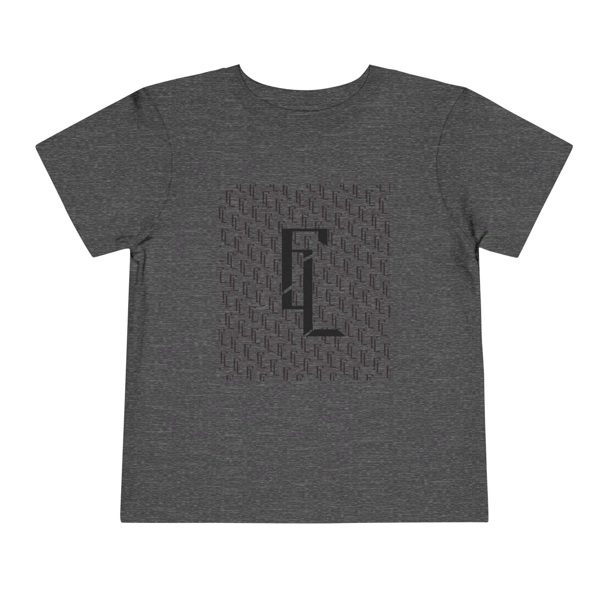 Black-F4L Toddler Short Sleeve Tee