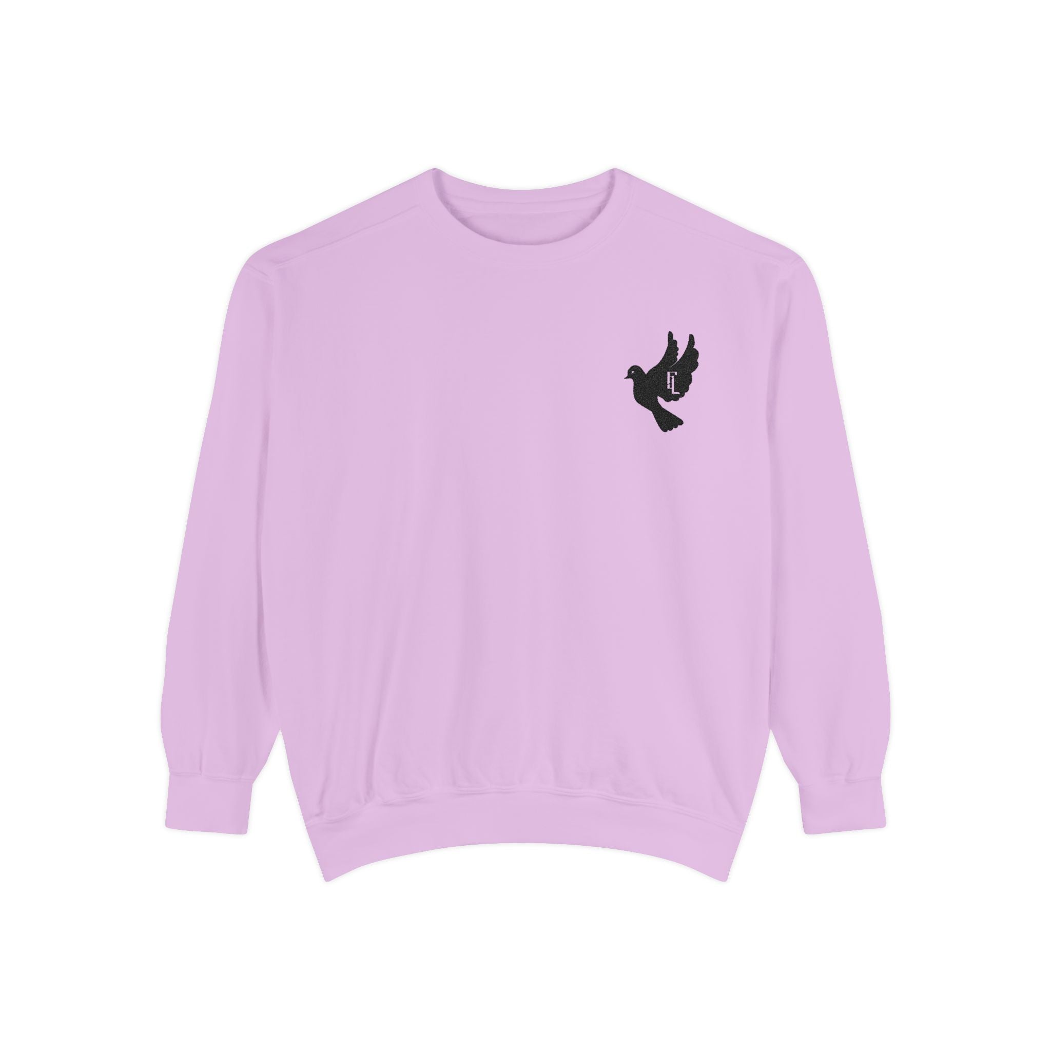 Black-F4L DOVE Garment-Dyed Sweaters [Embroidery]