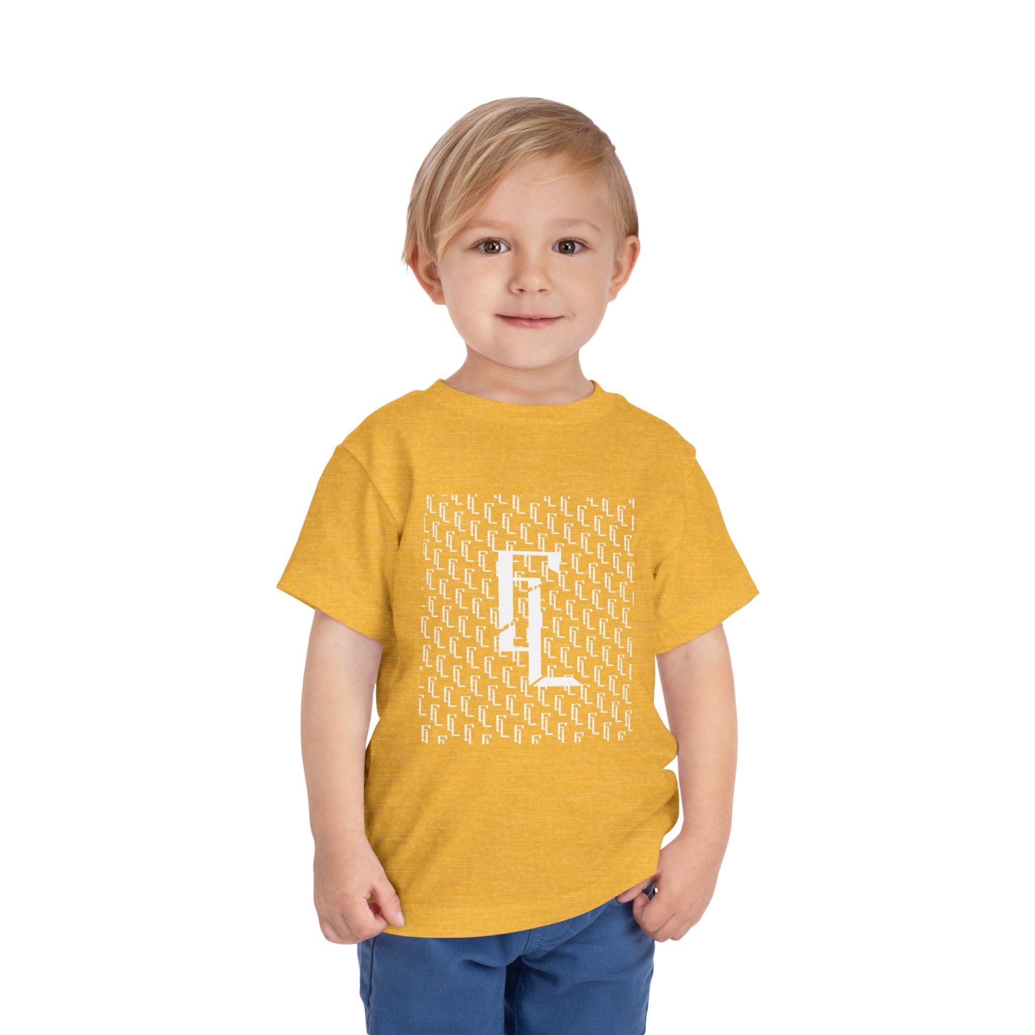 White-F4L Toddler Short Sleeve Tee