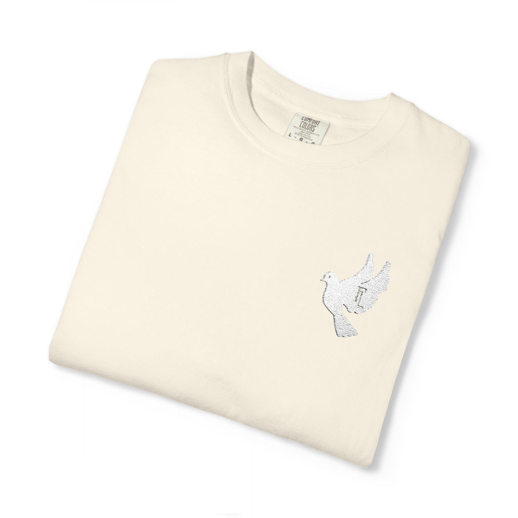 White-F4L DOVE T-Shirts [Embroidery]
