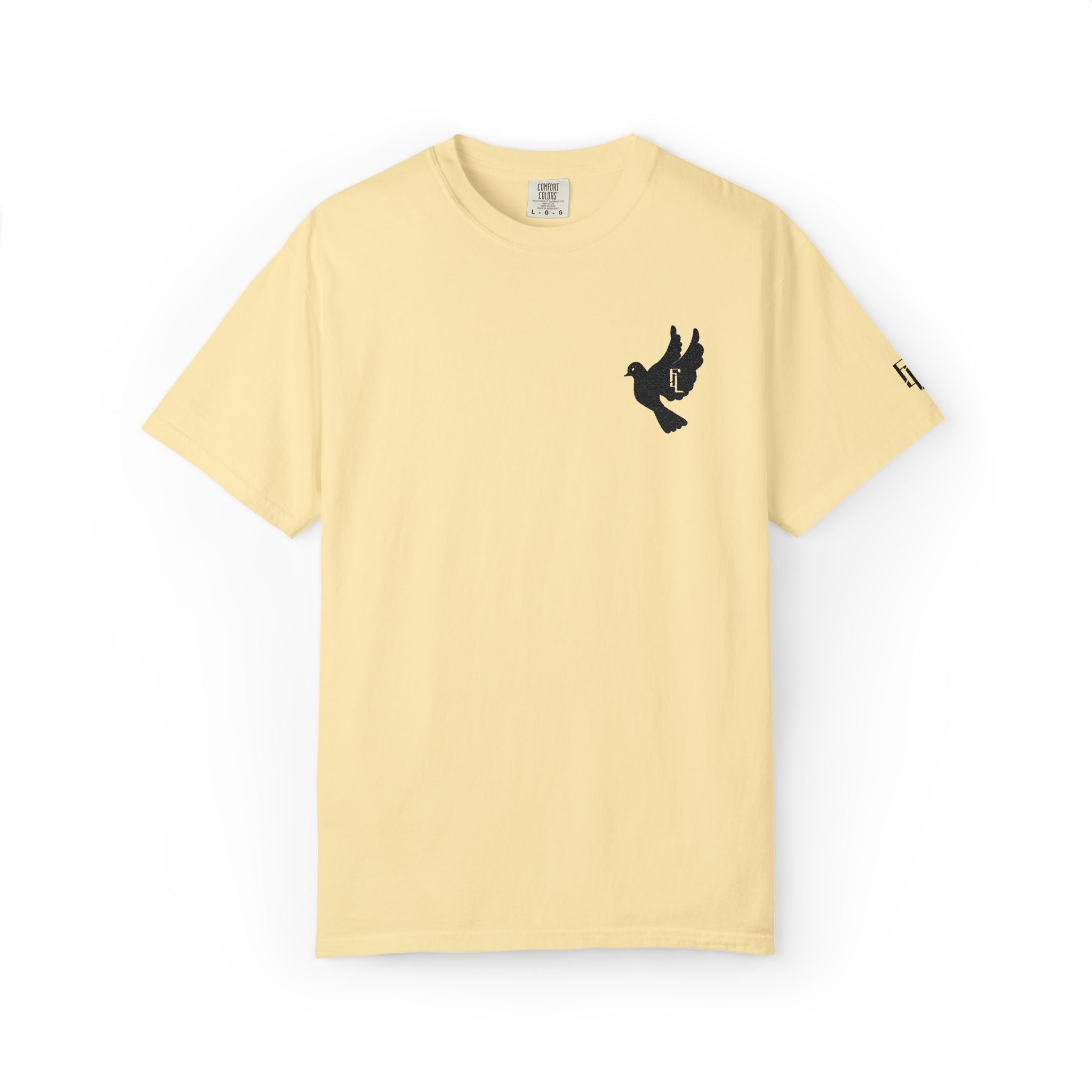 Black-F4L DOVE T-Shirts [Embroidery]