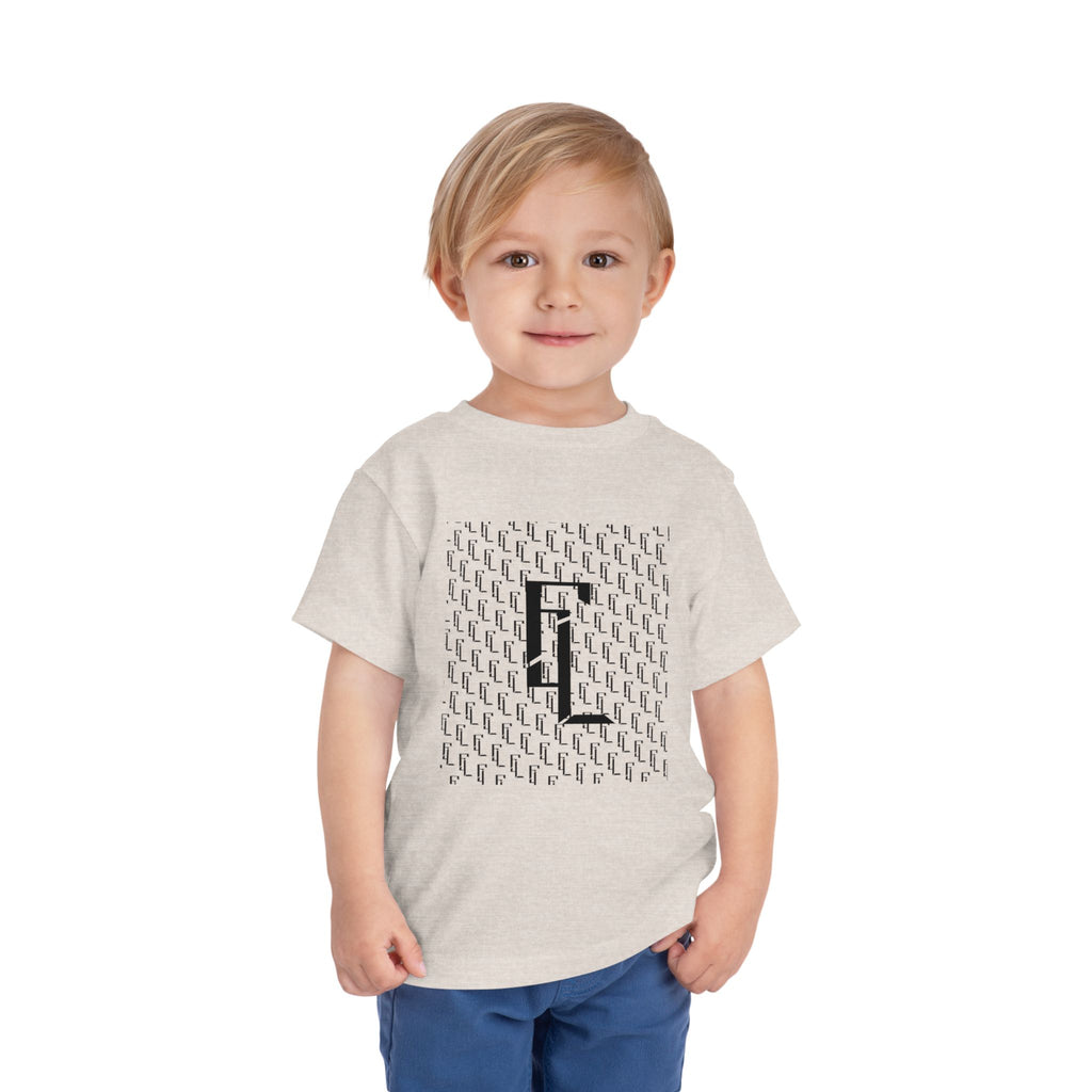 Black-F4L Toddler Short Sleeve Tee