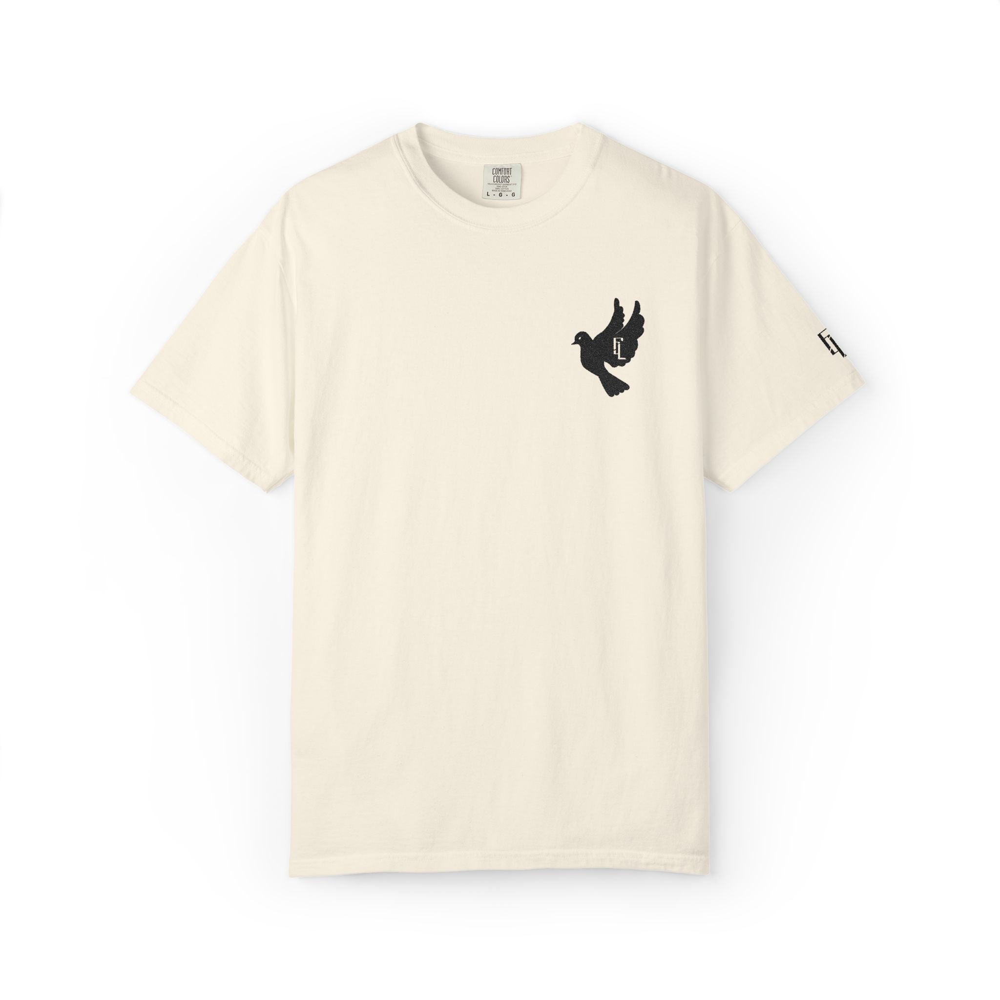 Black-F4L DOVE T-Shirts [Embroidery]