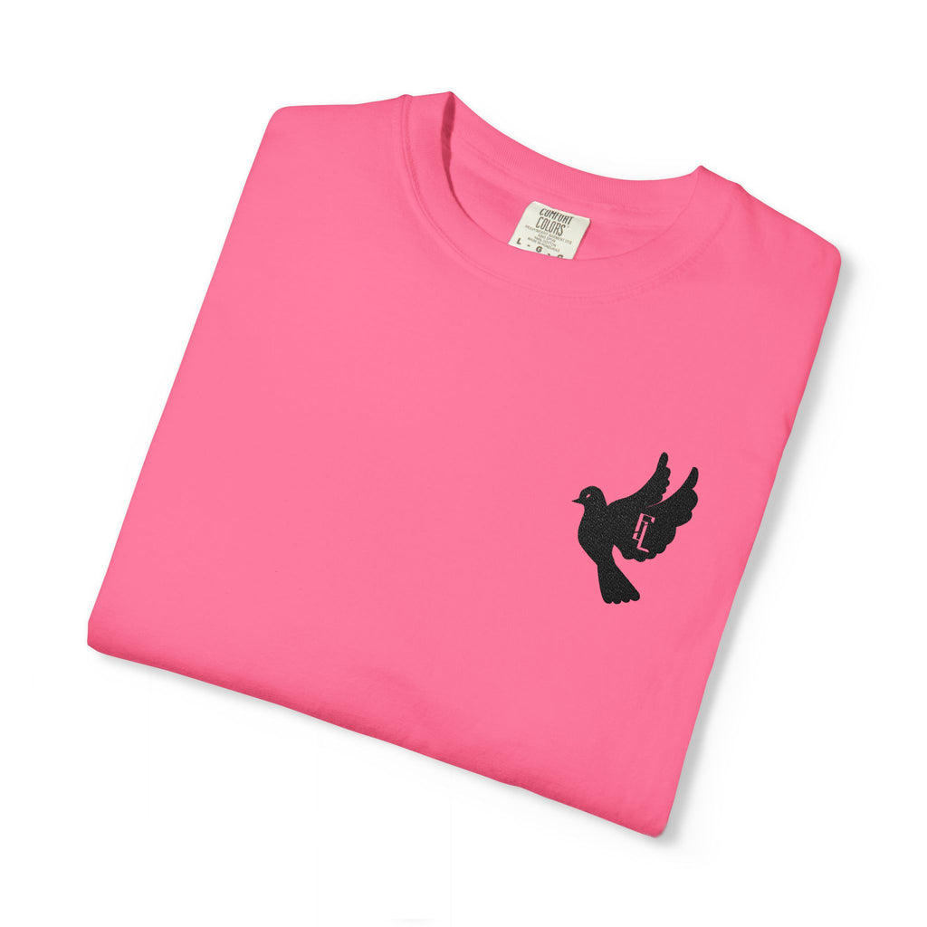Black-F4L DOVE T-Shirts [Embroidery]