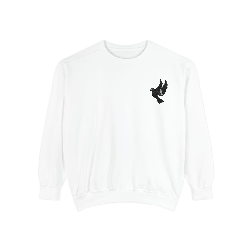 Black-F4L DOVE Garment-Dyed Sweaters [Embroidery]
