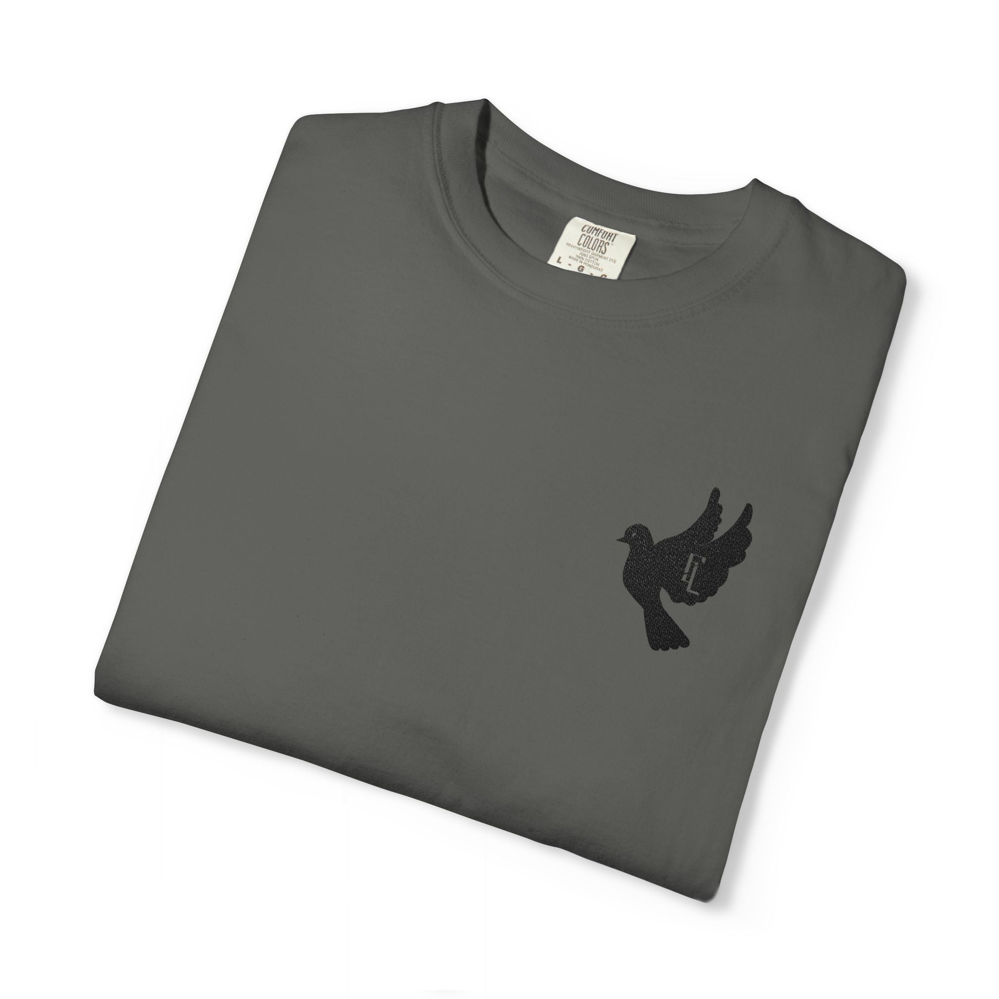 Black-F4L DOVE T-Shirts [Embroidery]