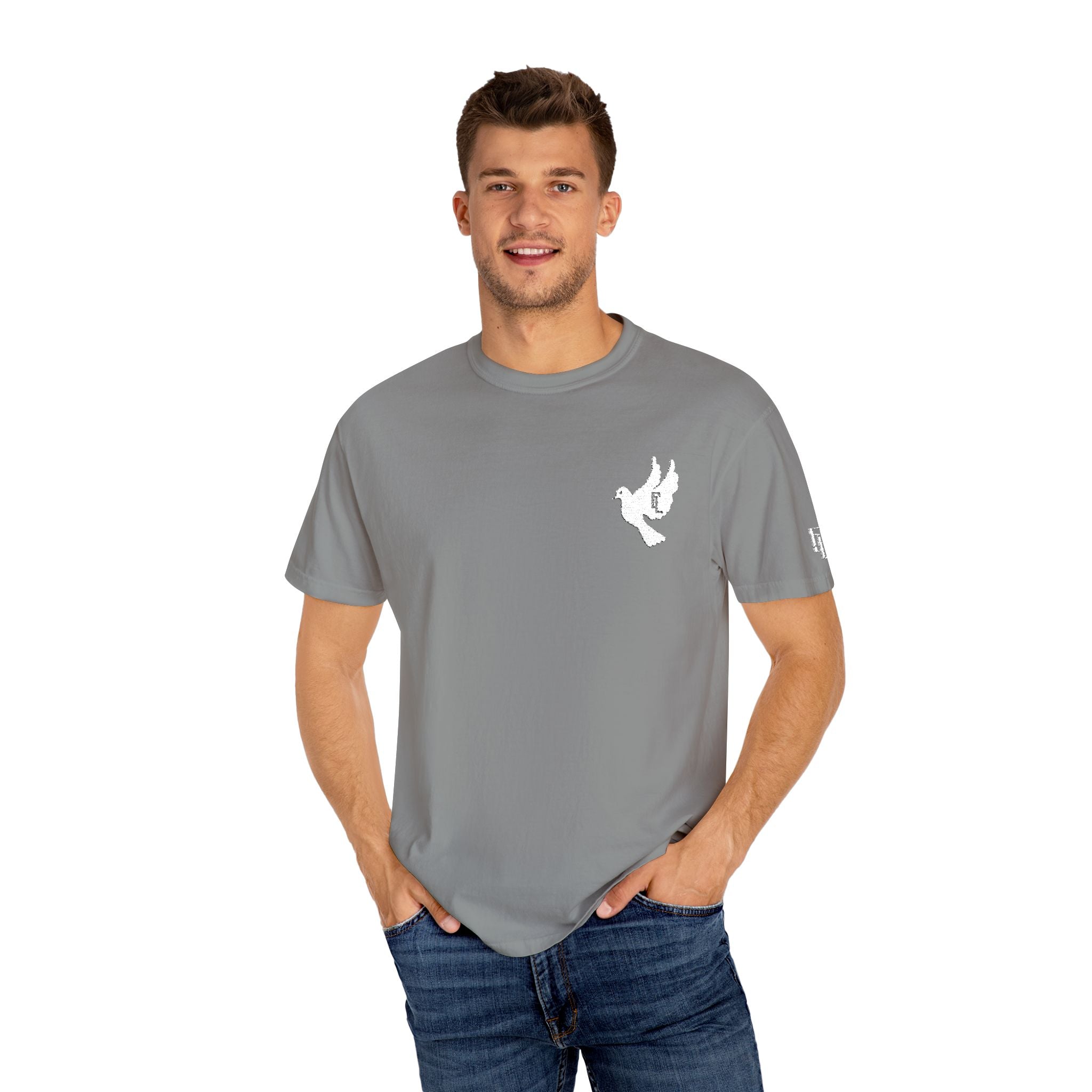 White-F4L DOVE T-Shirts [Embroidery]