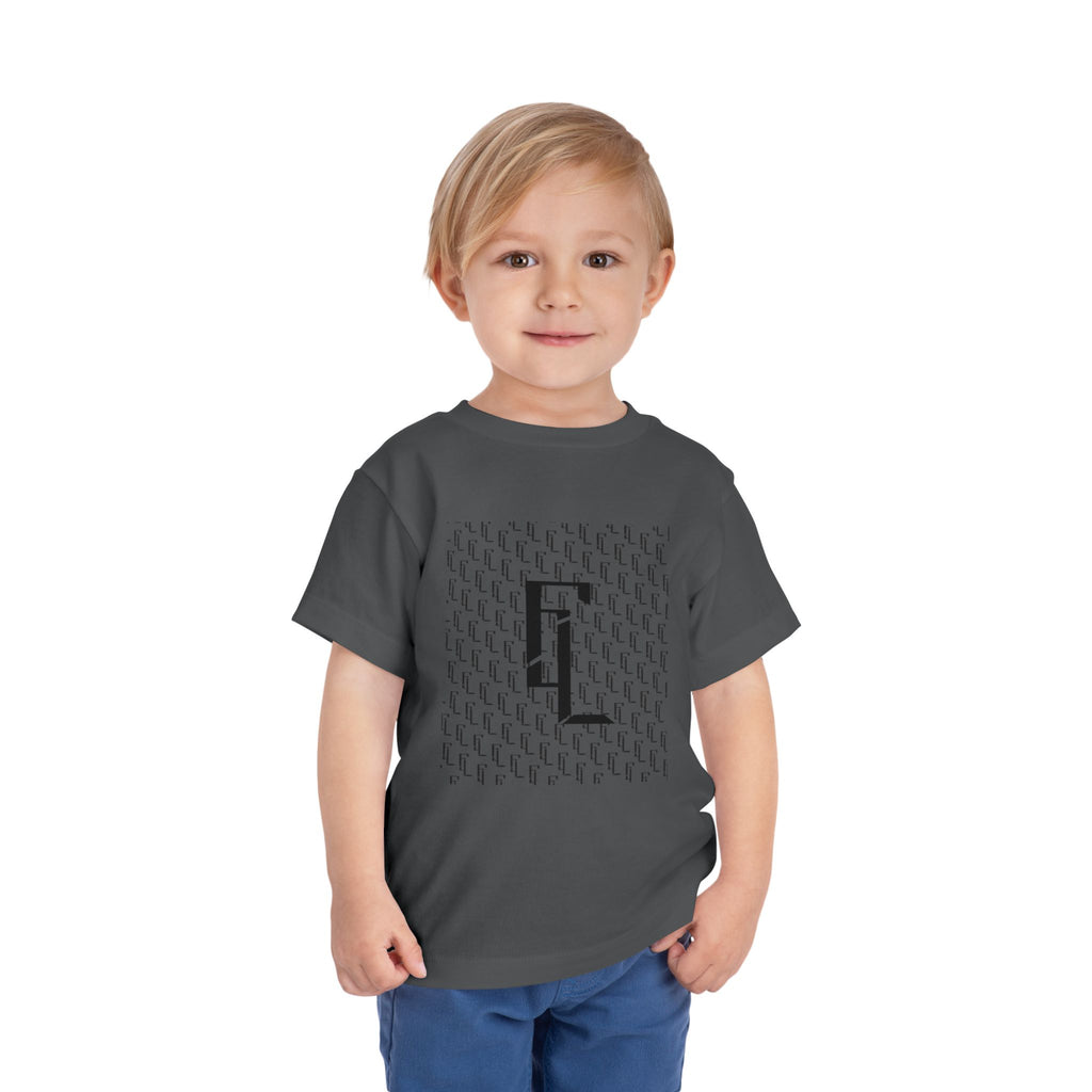 Black-F4L Toddler Short Sleeve Tee