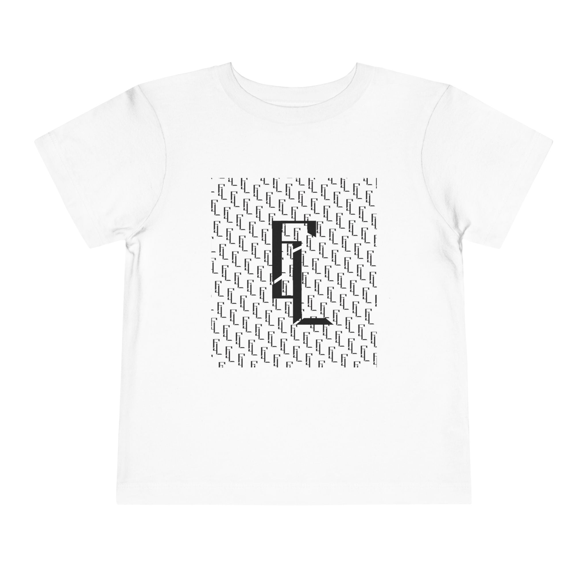 Black-F4L Toddler Short Sleeve Tee