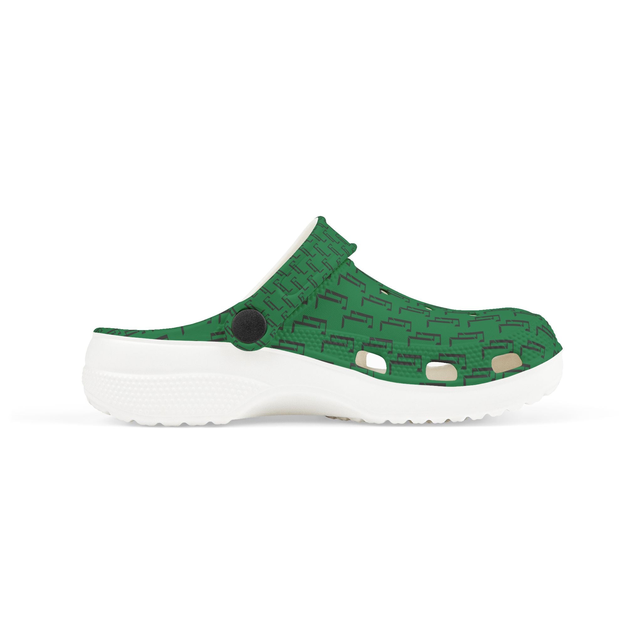 Dark Green F4L Kid's EVA Foam Clogs