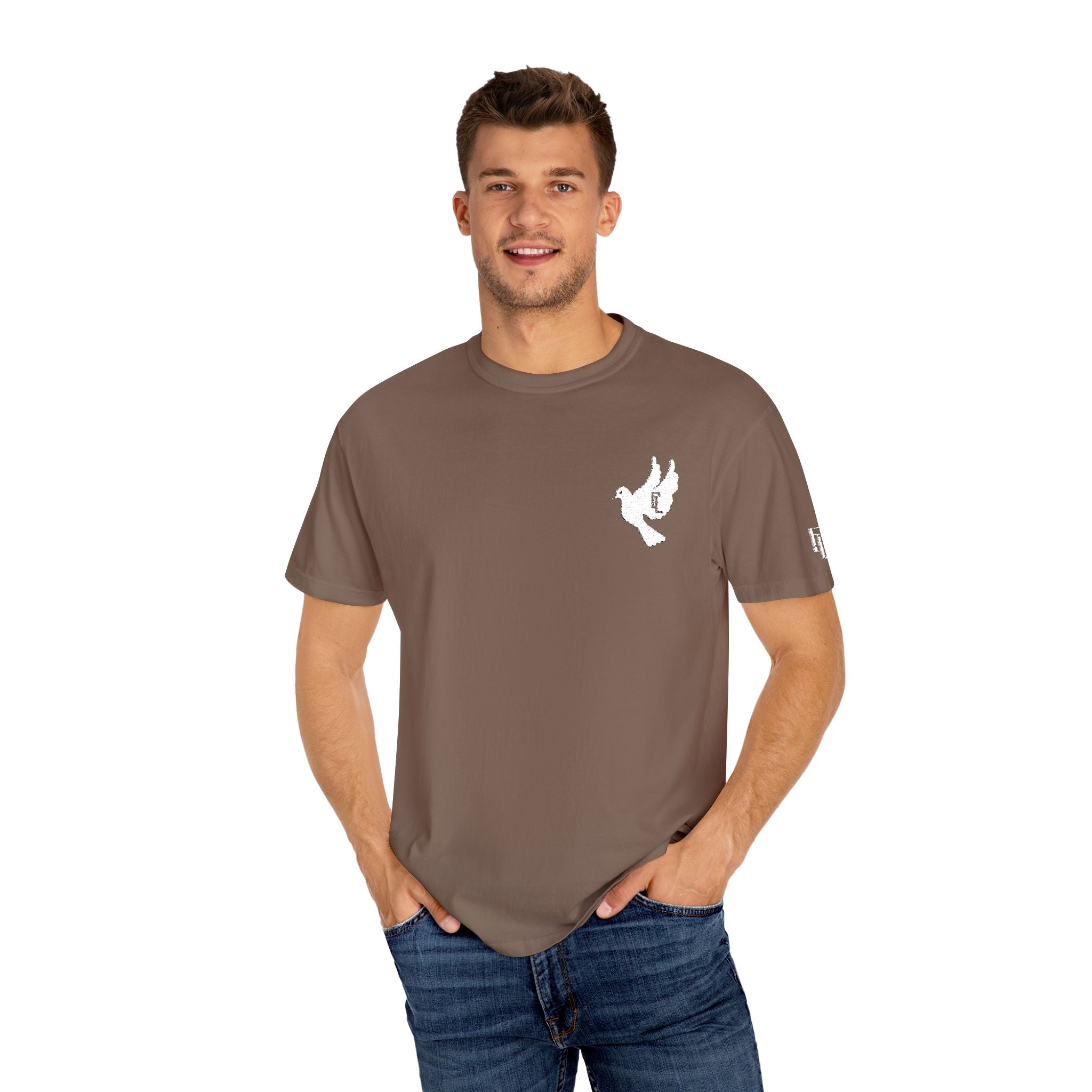 White-F4L DOVE T-Shirts [Embroidery]