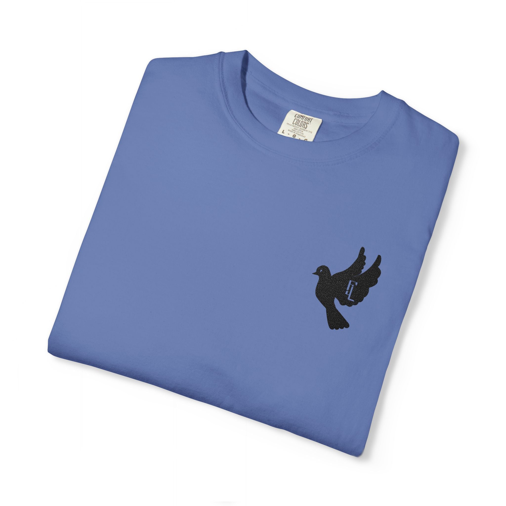 Black-F4L DOVE T-Shirts [Embroidery]