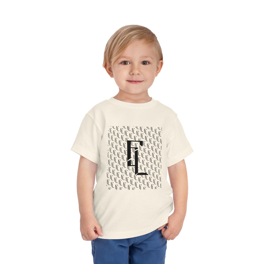 Black-F4L Toddler Short Sleeve Tee