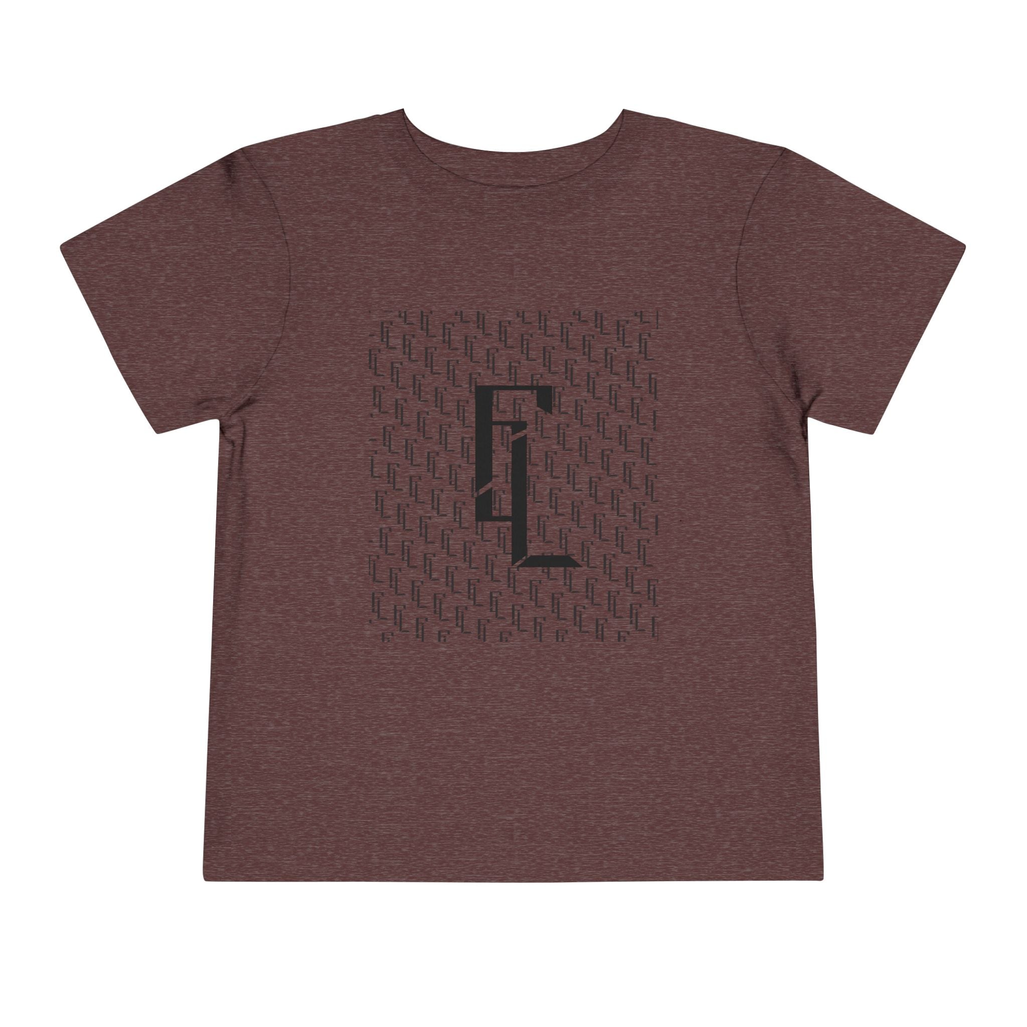 Black-F4L Toddler Short Sleeve Tee