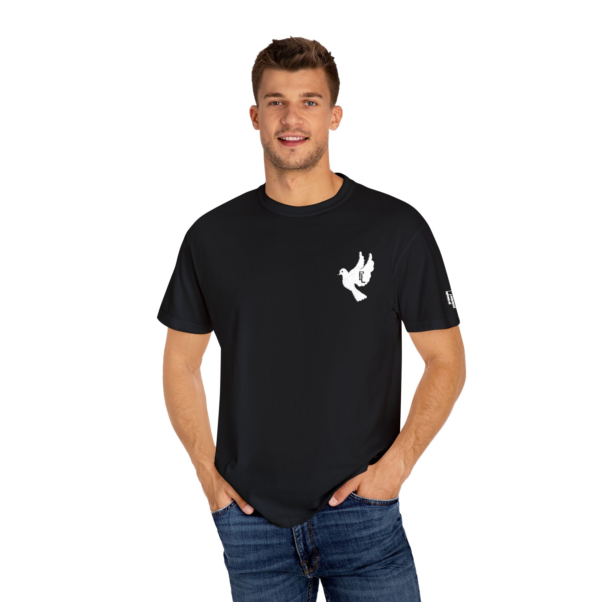 White-F4L DOVE T-Shirts [Embroidery]