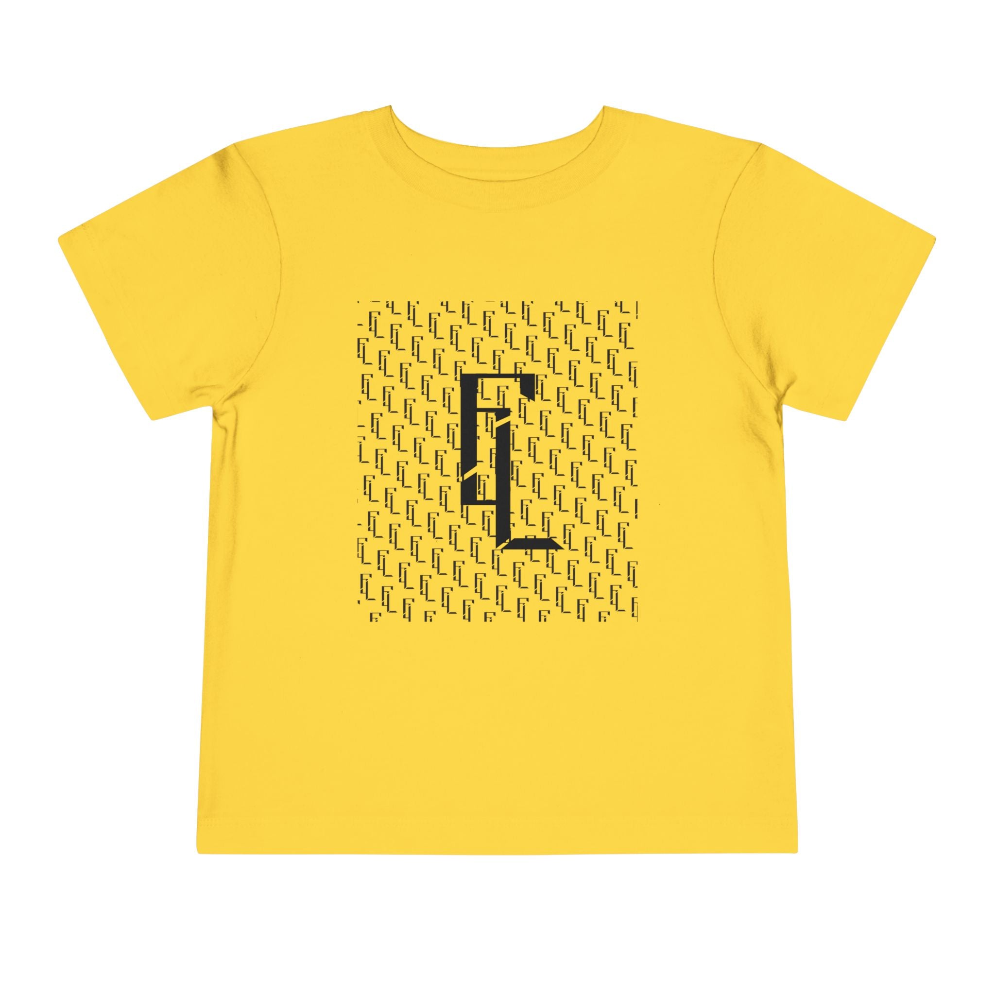 Black-F4L Toddler Short Sleeve Tee