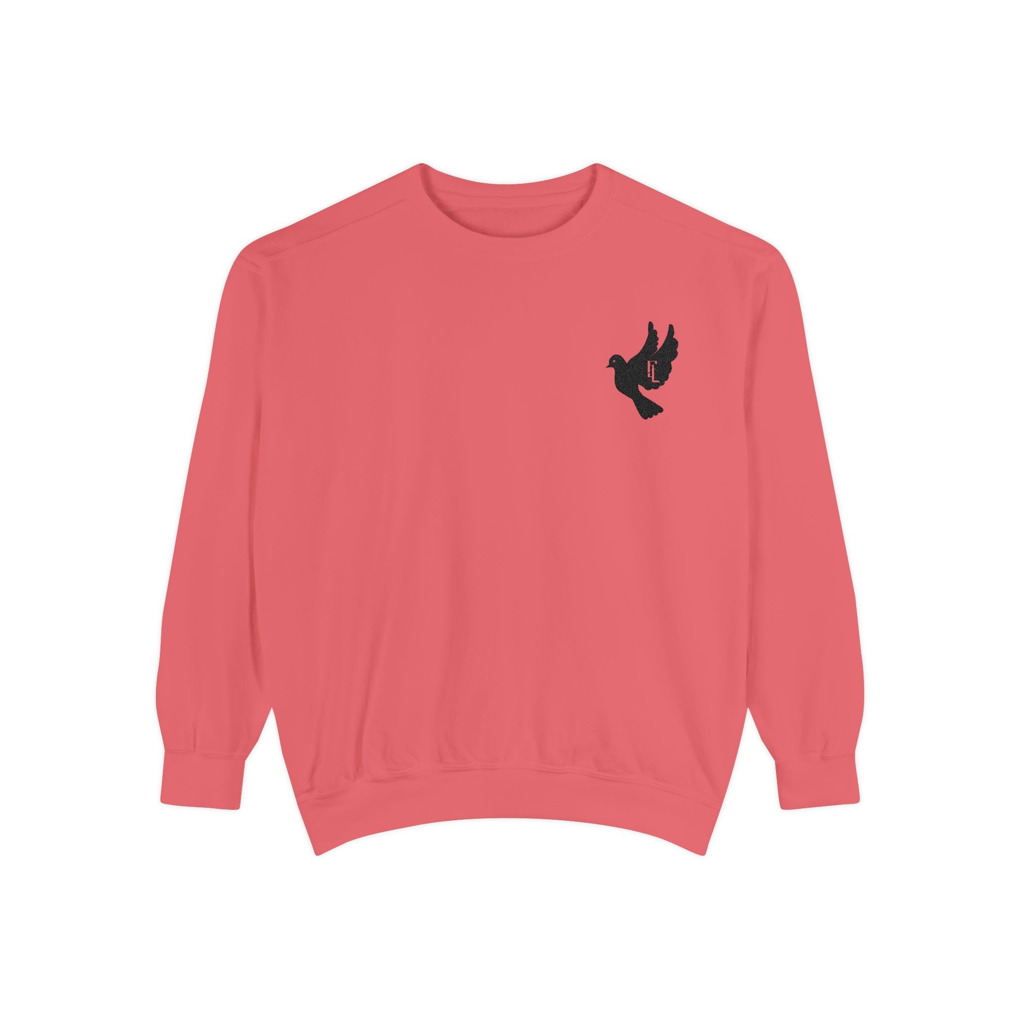 Black-F4L DOVE Garment-Dyed Sweaters [Embroidery]