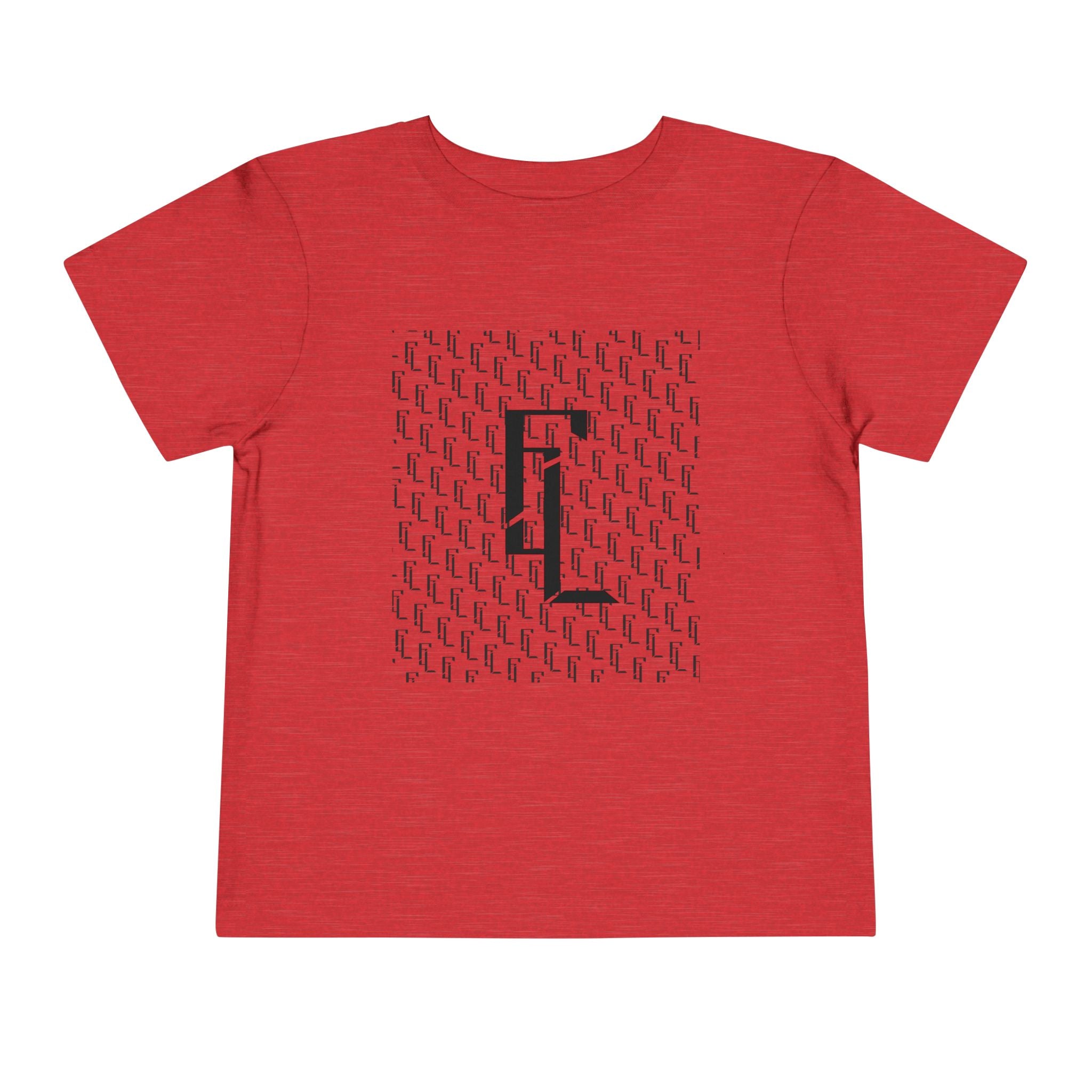 Black-F4L Toddler Short Sleeve Tee