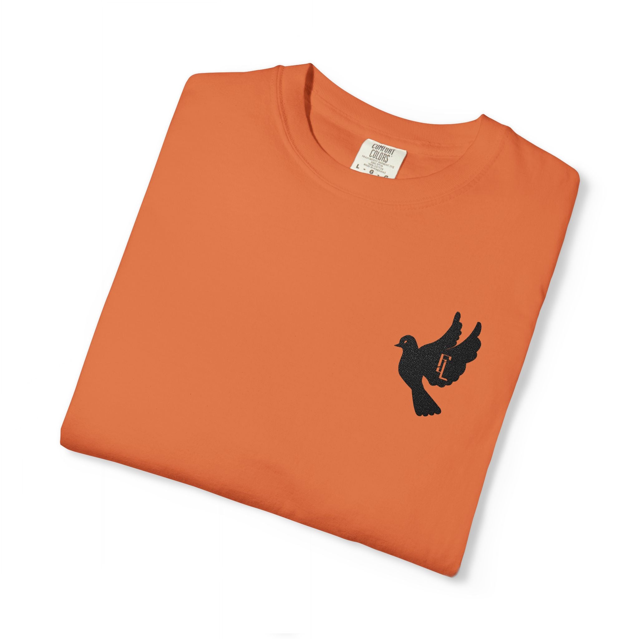 Black-F4L DOVE T-Shirts [Embroidery]